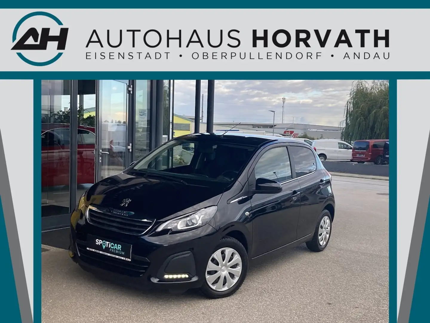Peugeot 108 1,0 VTi 72 Active Schwarz - 1