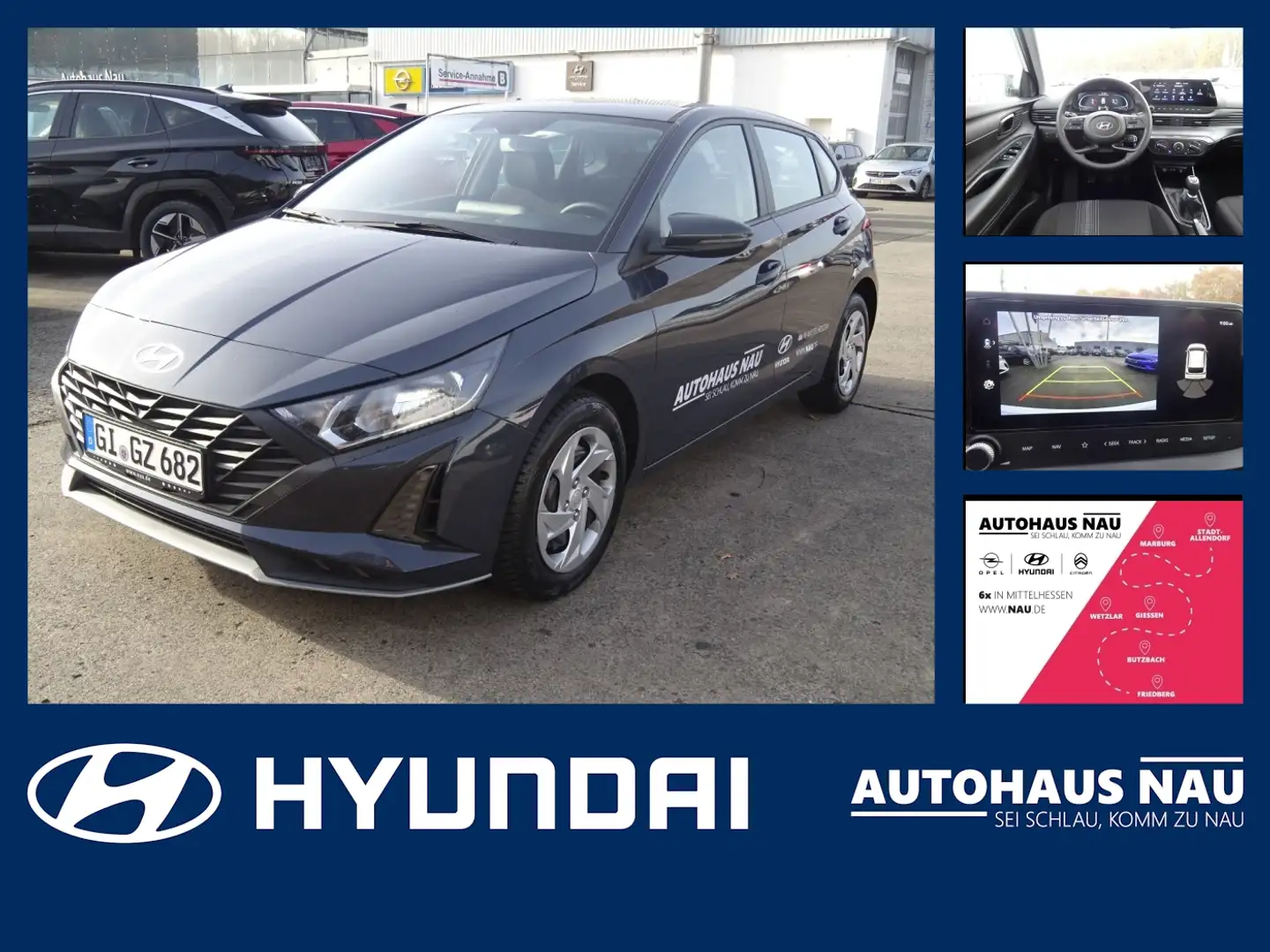 Hyundai i20 1.2 Select inkl. Big Deal! Grau - 1