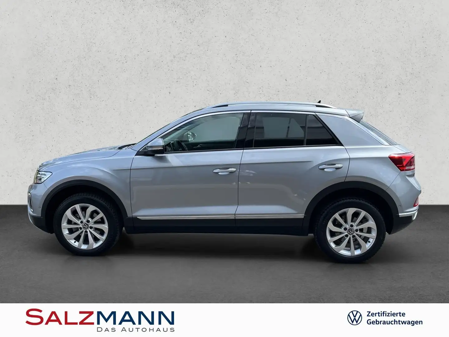Volkswagen T-Roc 1.5 TSI DSG Style, Navi, LED, Kamera, ACC Zilver - 2