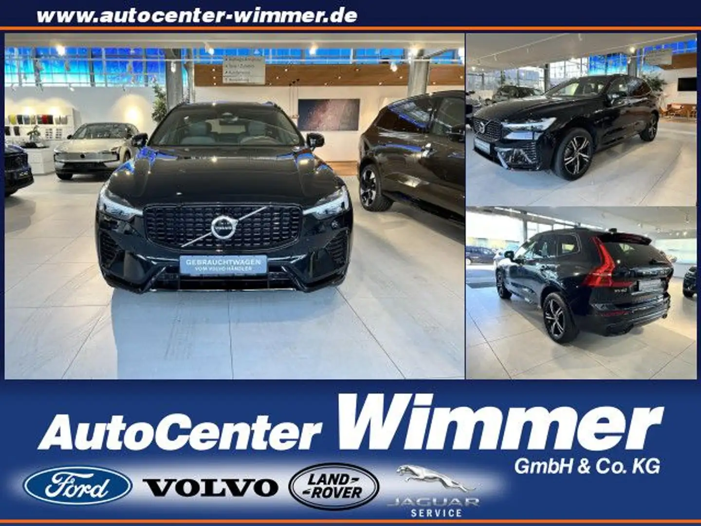 Volvo XC60 T6 AWD Recharge R-Design AHK+ Licht+Xenium+Pa Black - 1