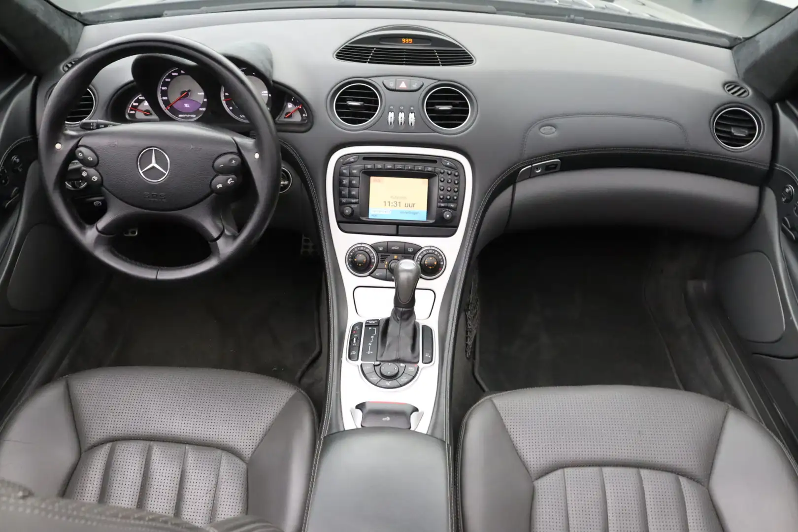 Mercedes-Benz SL 55 AMG 501PK | Cabrio | Lederen bekleding | NAP | Sporton Zwart - 2