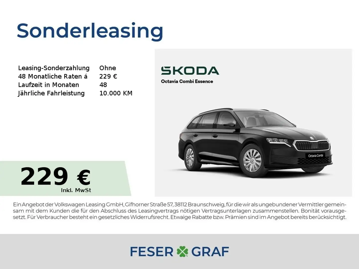 Skoda Octavia Combi Essence 2,0 TDI 85 kW*SZH*SMART-LINK* Schwarz - 1