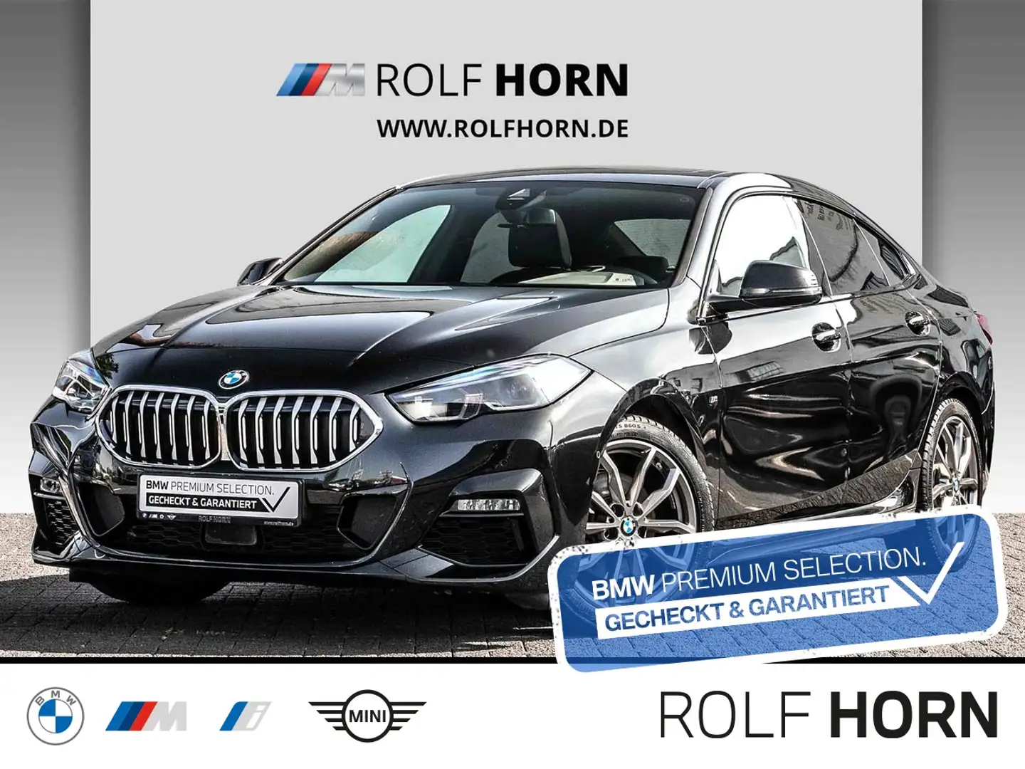 BMW 218 i Gran Coupe M Sportpaket Pano RKam HiFi Navi Schwarz - 1