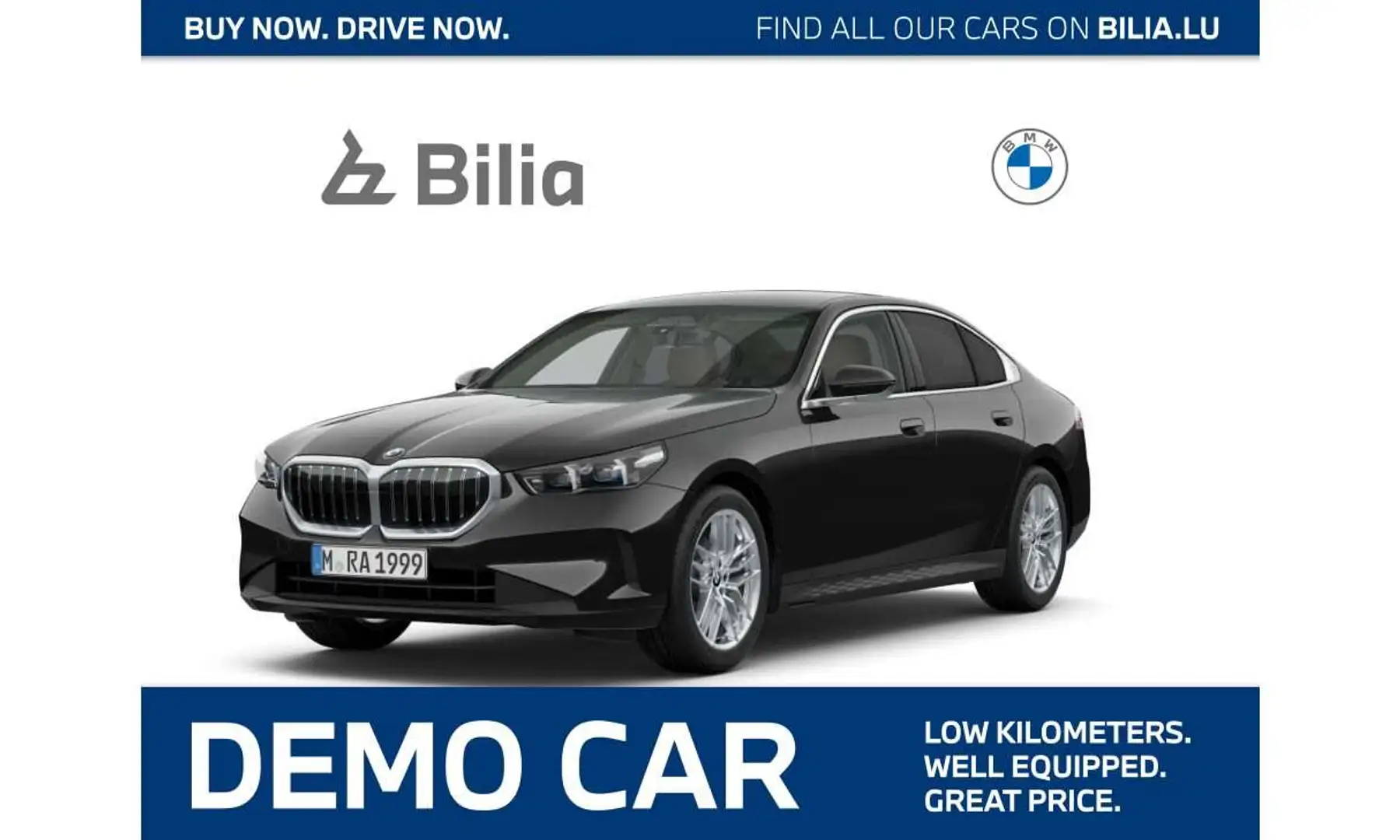 BMW 520 d xDrive HK HiFi DAB LED RFK Parkassistent Noir - 1