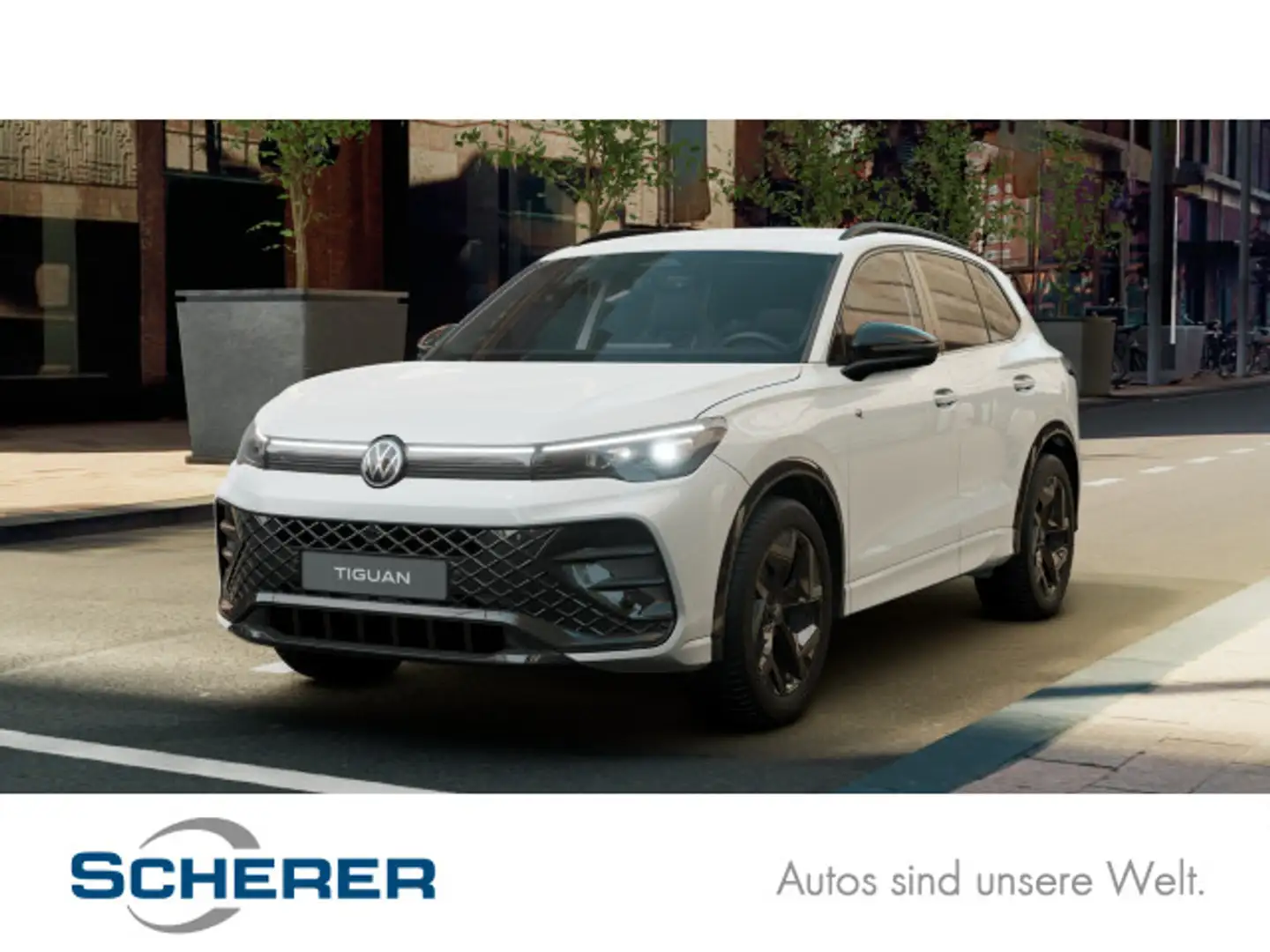 Volkswagen Tiguan 1.5 eTSI DSG R-Line Black Style AHK/Navi Weiß - 1