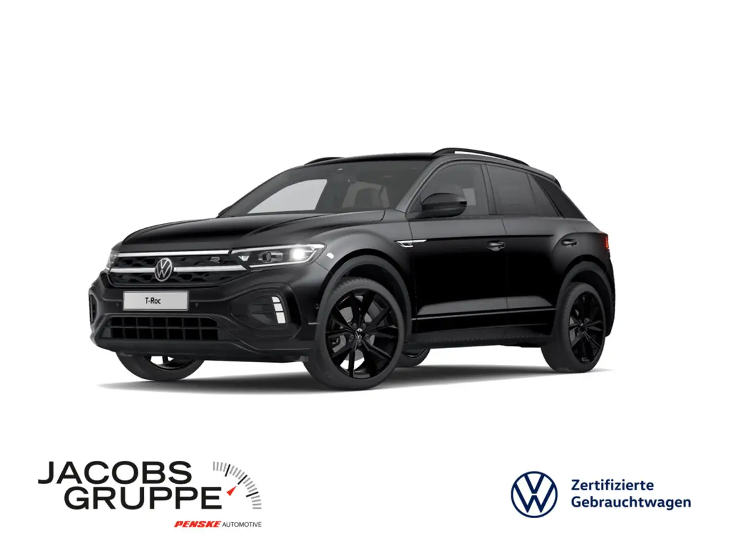Volkswagen T-Roc 2.0 TSI DSG 4M R-line Black Navi*AHK*IQ*CAM R-Line 4Motion Black Schwarz - 1