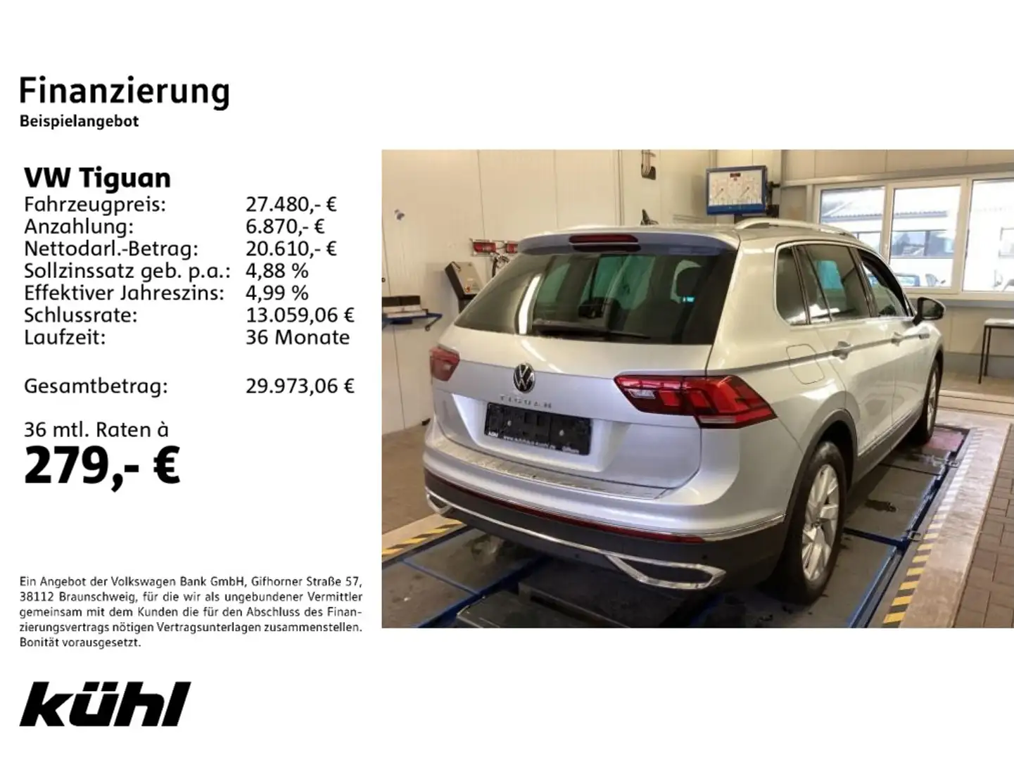 Volkswagen Tiguan 1.5 TSI DSG Elegance LED/ACC/Kamera/App/N Silber - 2