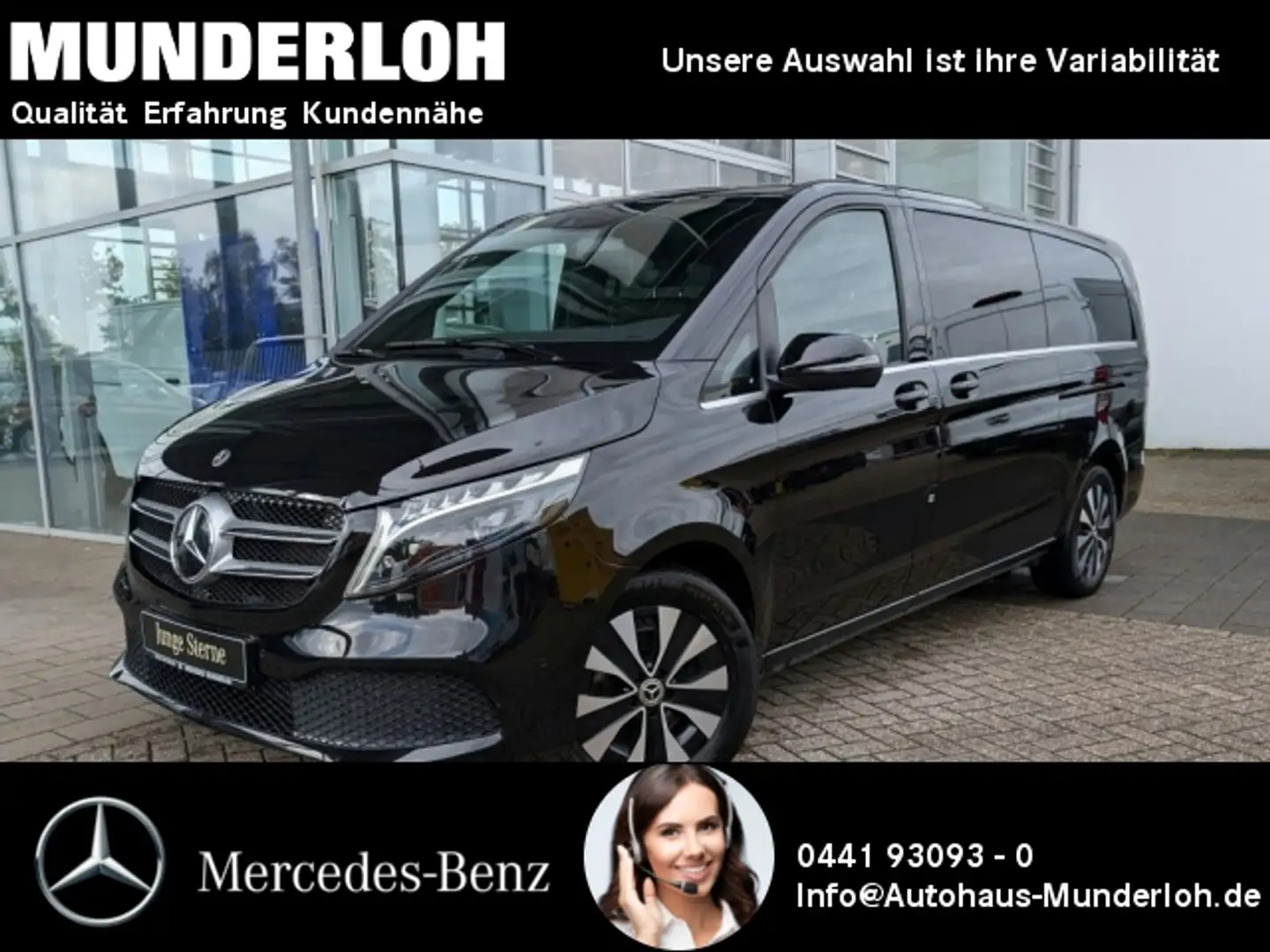 Mercedes-Benz V 300 d AVANTGARDE Extralang 8-SITZER+STANDHEIZ. Zwart - 1