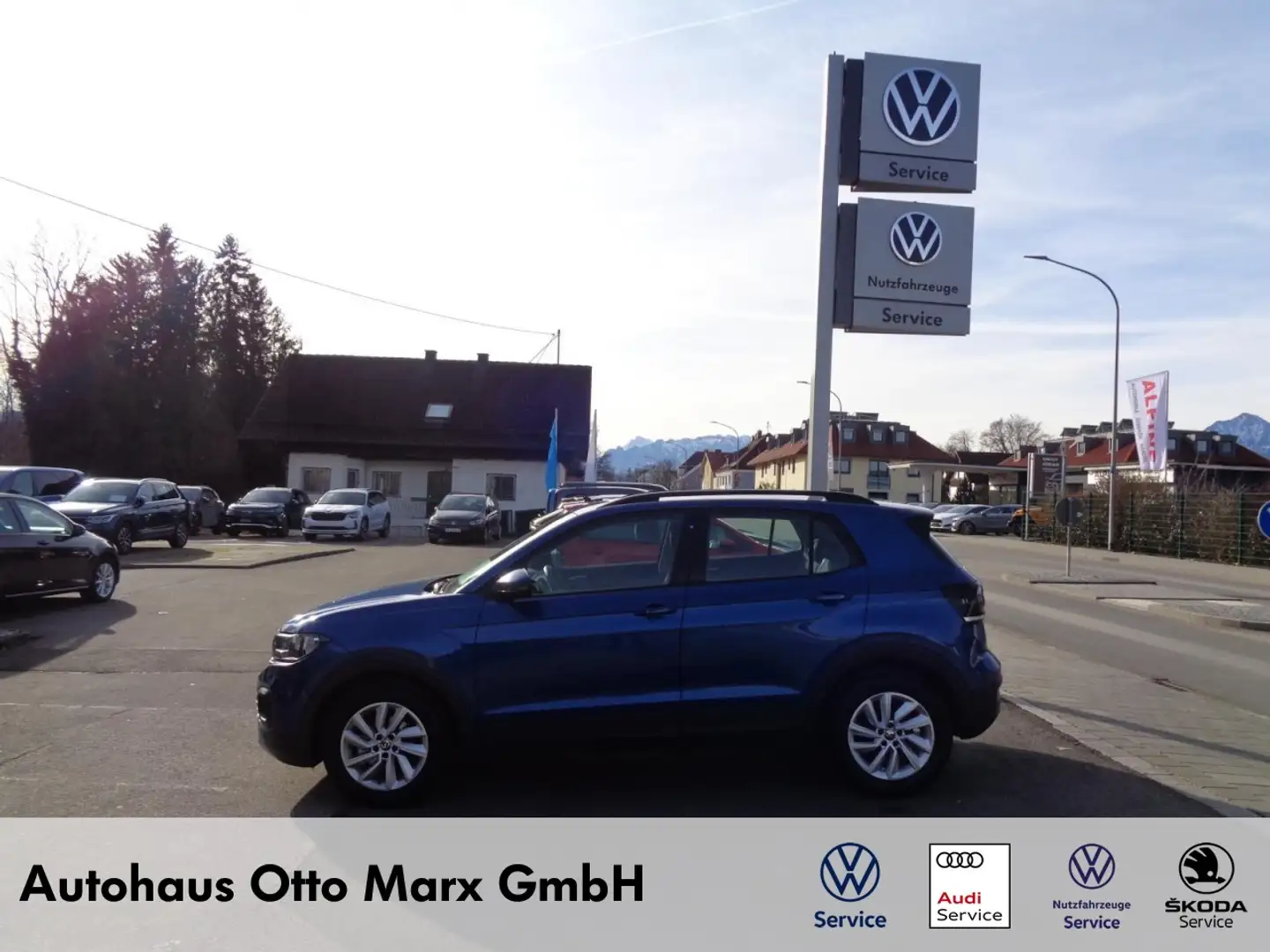 Volkswagen T-Cross 1,0 TSI (ACC+AppConnect,DAB+) Klima Einparkhilfe Bleu - 1