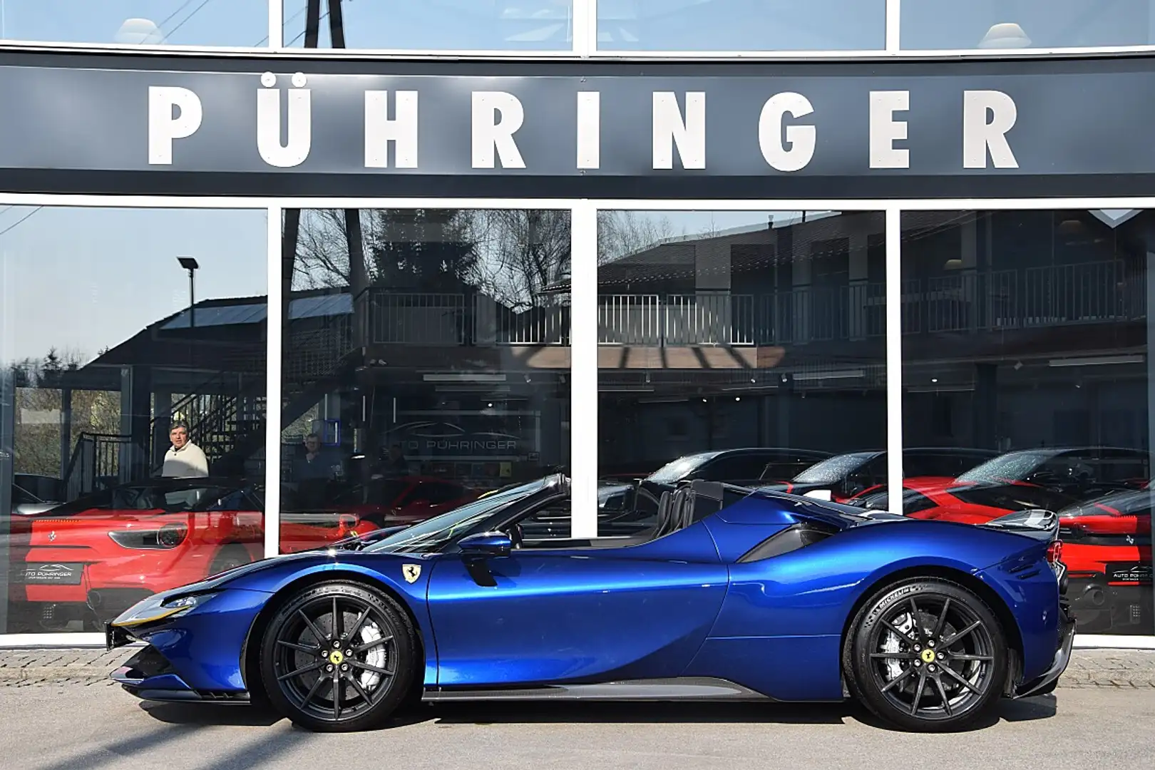 Ferrari SF90 Spider *Assetto Fiorano*Full Carbon*Racingstripe*TwoTo... Blau - 1