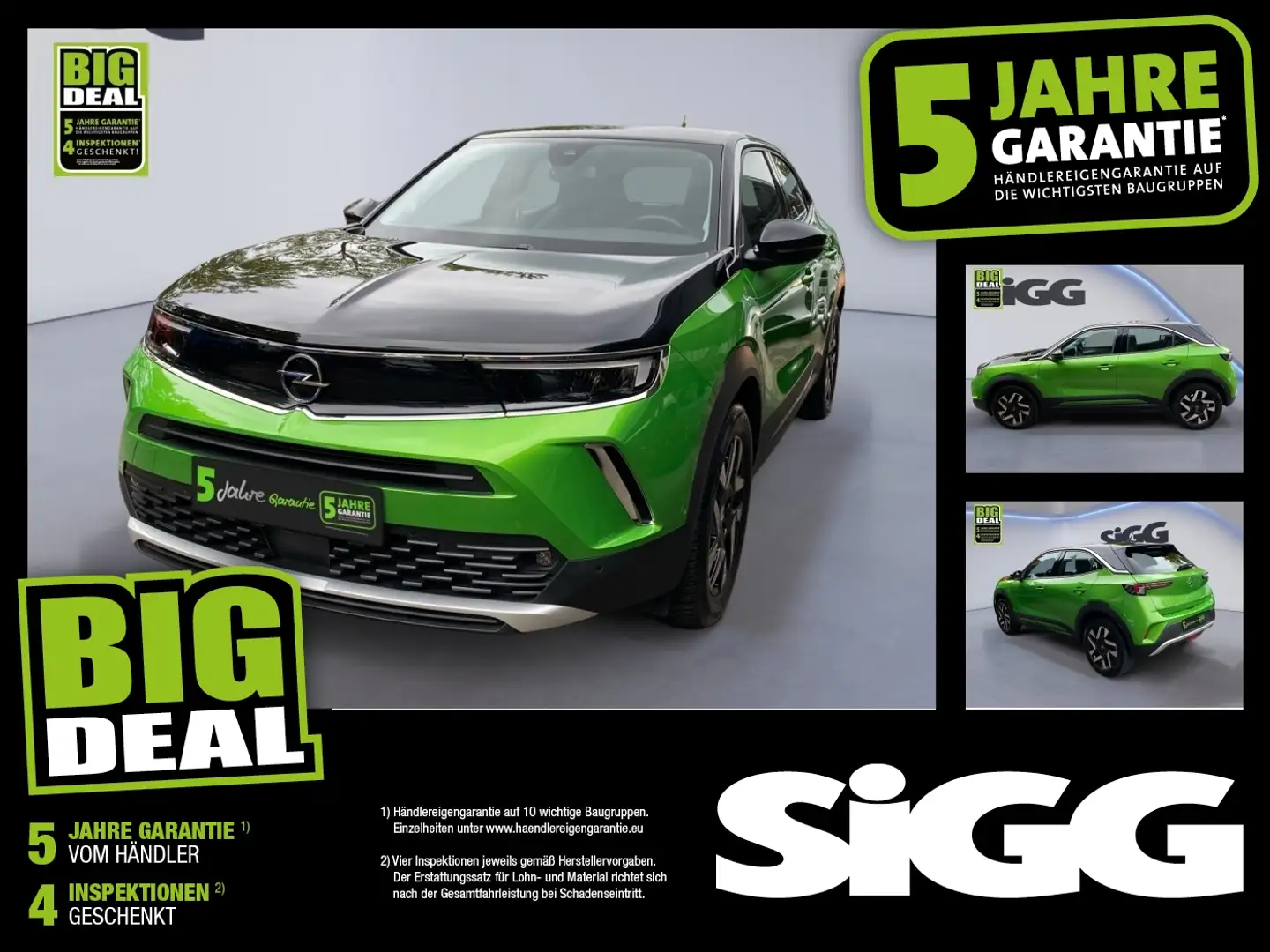 Opel Mokka-E Elegance ACC AUT Akustikglas DynLicht LM Зелений - 1