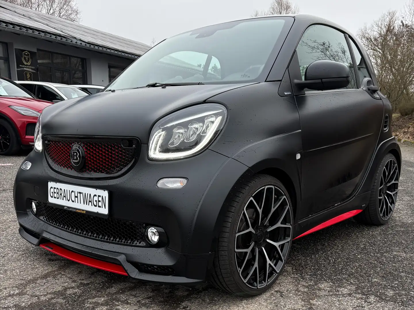 smart forTwo coupe BRABUS, 1. Hand, 117PS, Black Matt, MwSt. Noir - 1