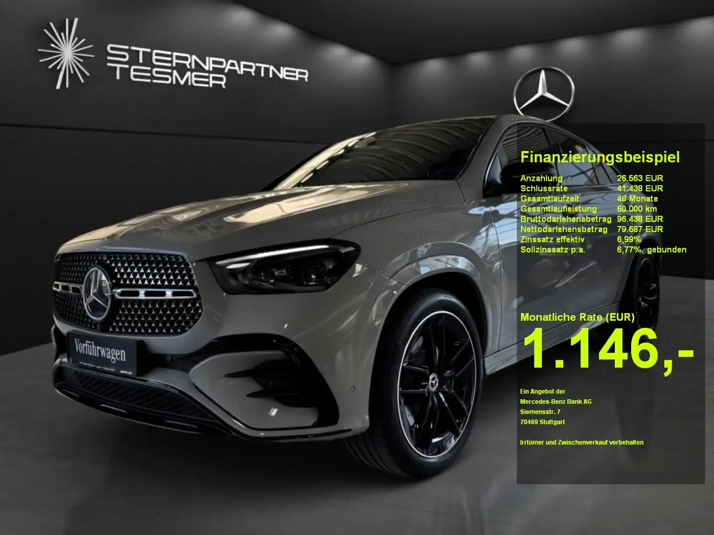 Mercedes-Benz GLE 350 de 4MATIC Coupé mit EQ Hybrid Technologie AMG PREM Gris - 1