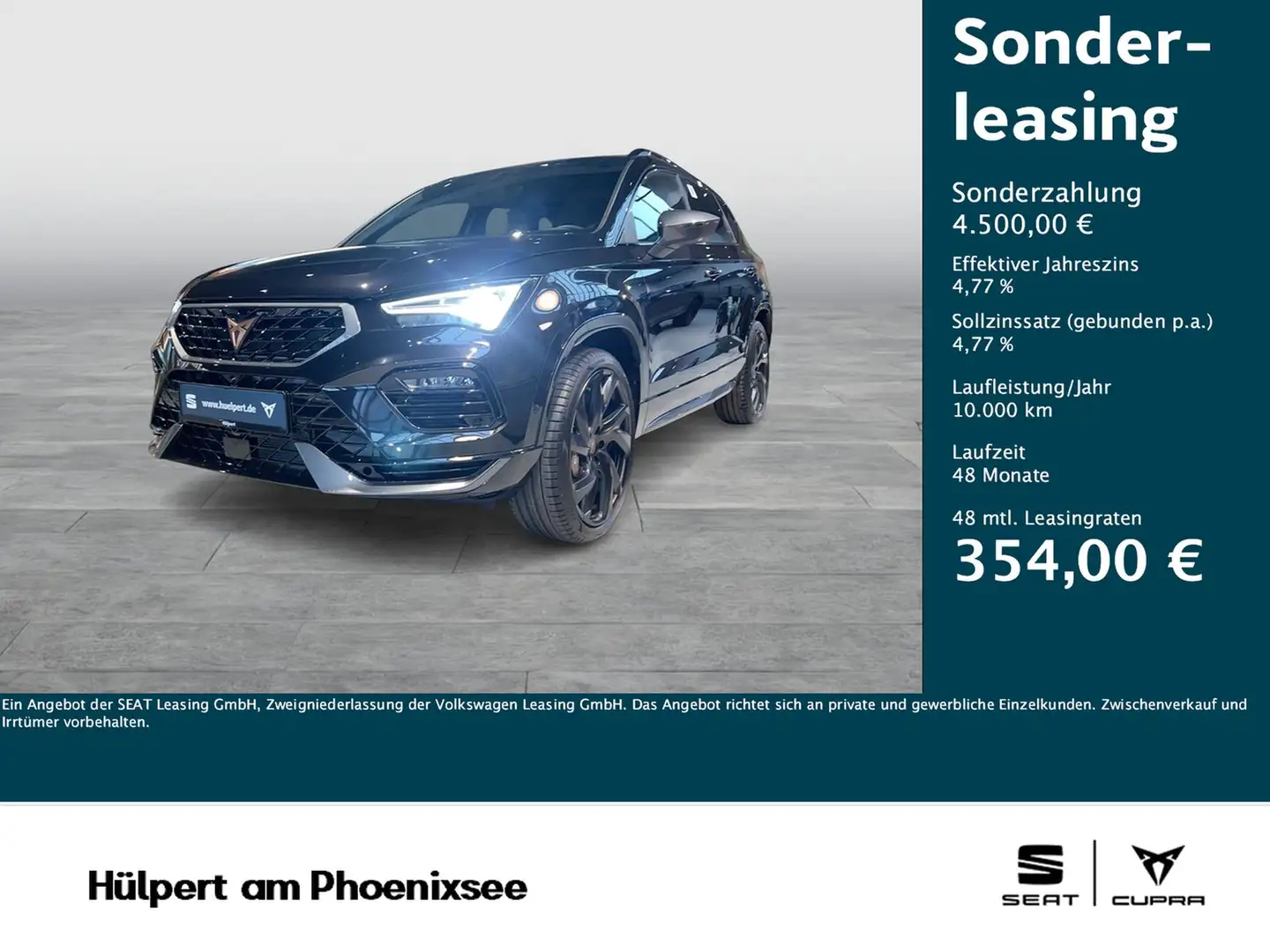 CUPRA Ateca 2.0 VZ DSG 4DRIVE AHK NAV ACC 20ZOLL LM Noir - 1