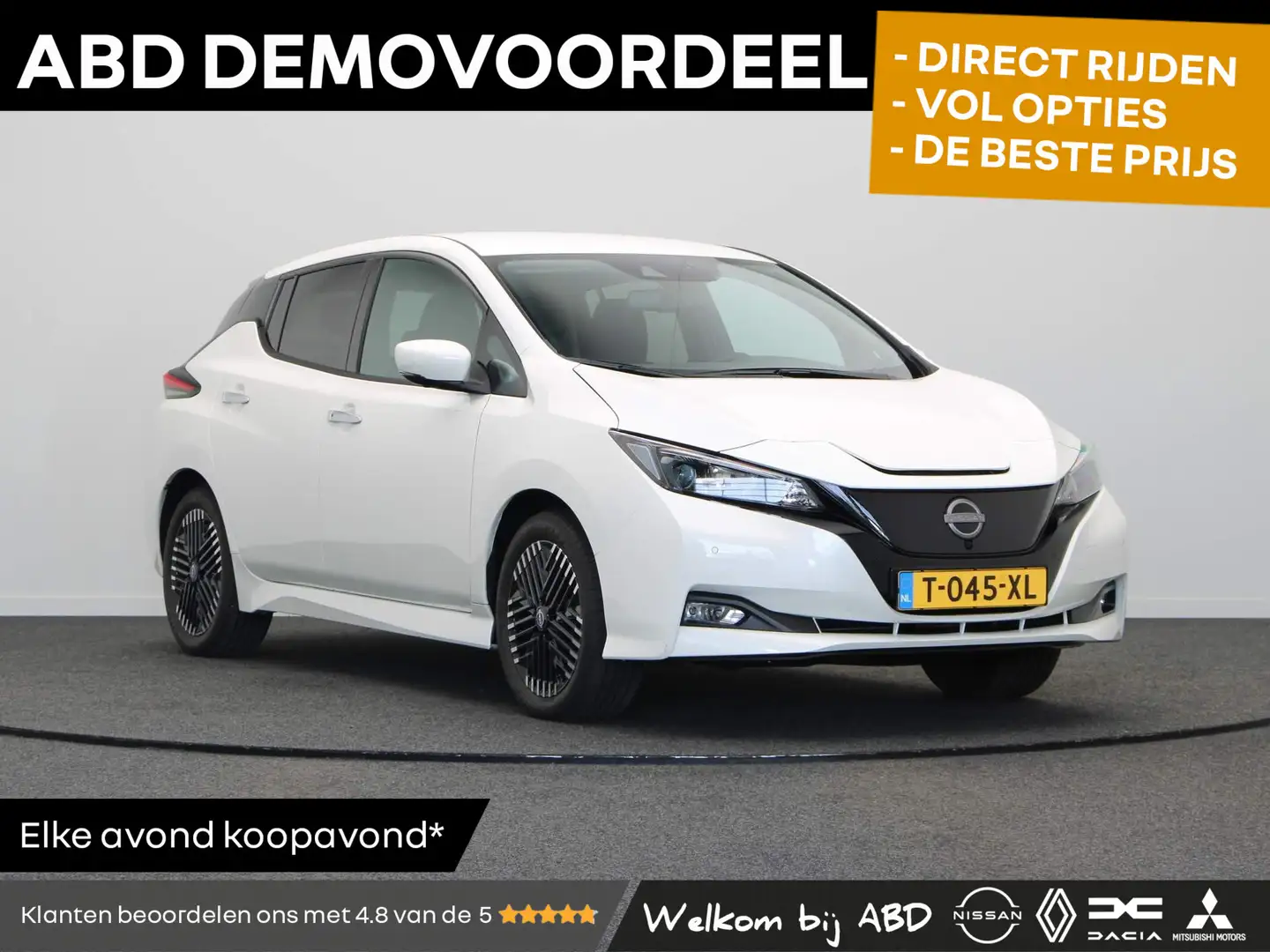Nissan Leaf N-Connecta 40 kWh | Rijklaarprijs!! | Rondomzicht Wit - 1