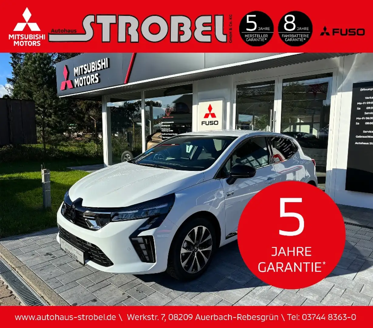 Mitsubishi Colt SELECT 1.6 Hybrid*AUTOMATIK*LENKRADHEIZUNG* Weiß - 1