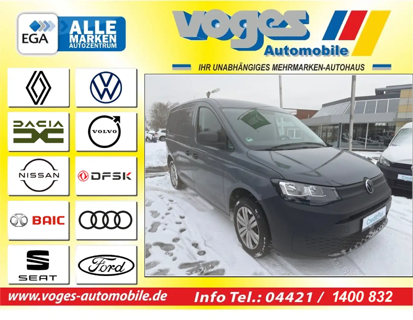 Volkswagen Caddy Cargo 2.0 TDI BMT Maxi Gris - 1