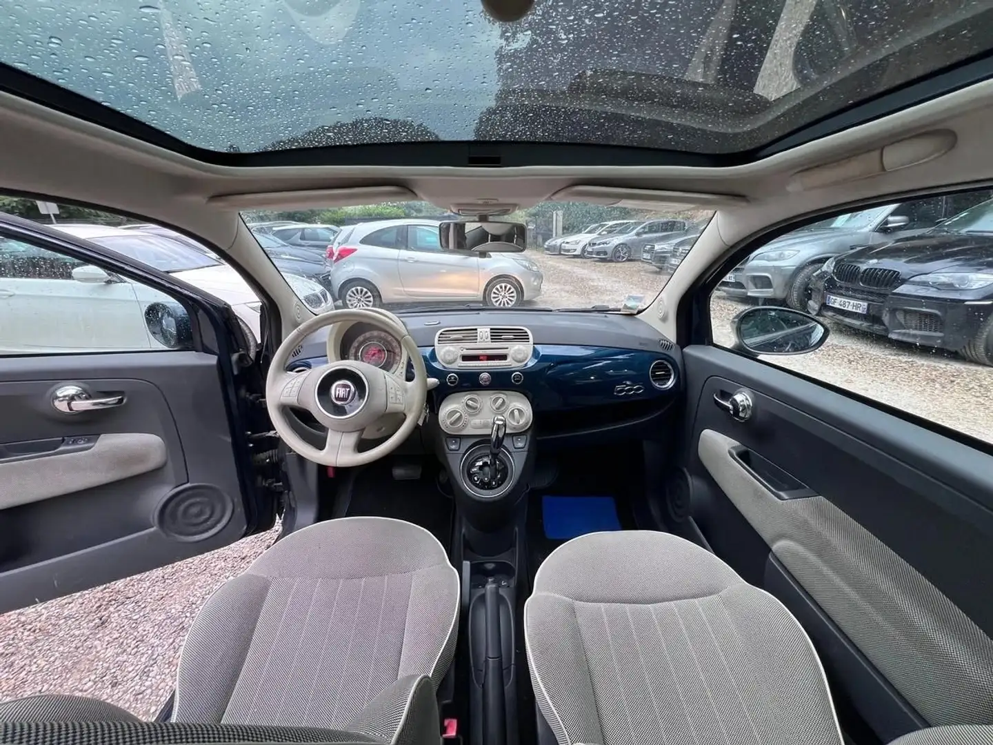 Fiat 500 1.2 i 69cv Lounge BVA 3ème main Bleu - 2