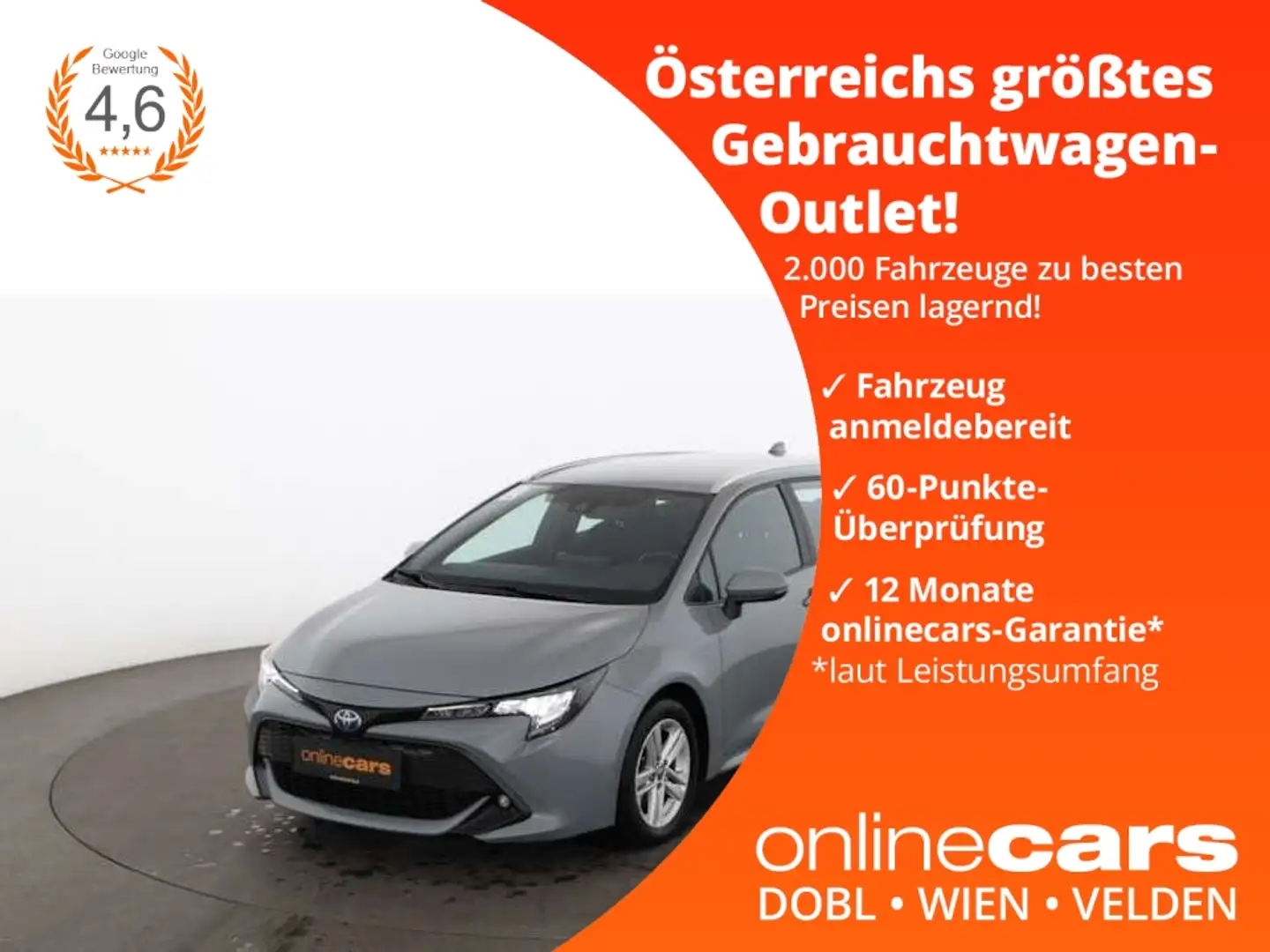 Toyota Corolla Touring Sports 1.8 PHEV Aut LED R-CAM PDC Gris - 1