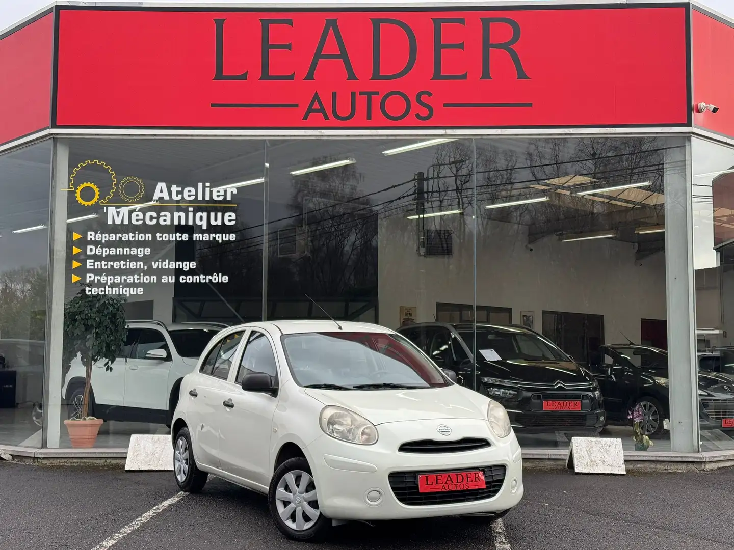 Nissan Micra 🟩 1.2 ESSENCE 80CH - AIRCO Weiß - 1