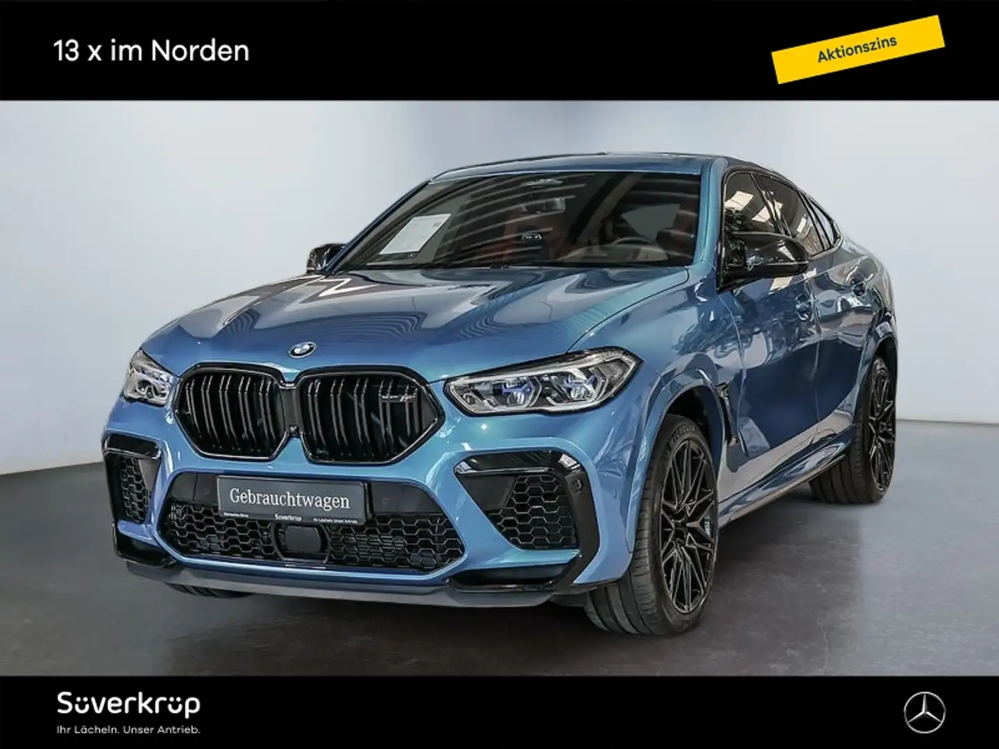 BMW X6 M Competition AERO DISTR KAMERA SPUR DRIVERS Bleu - 2