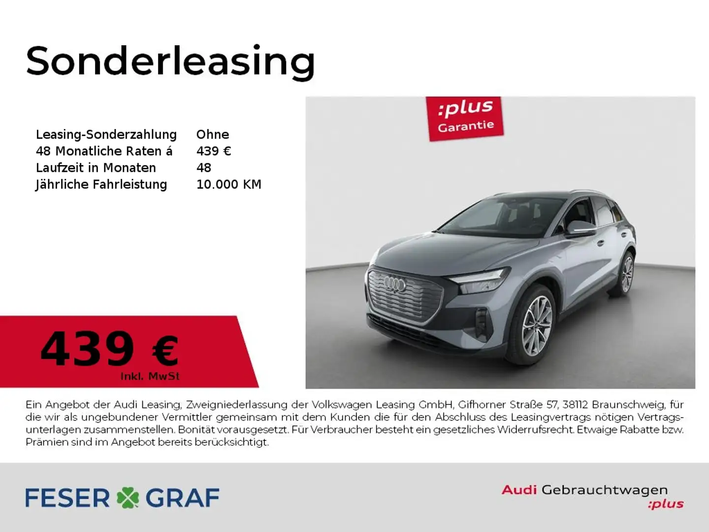 Audi Q4 e-tron 45 e-tron /LED/AHK/PDC+/Sportsitze/20" Grau - 1