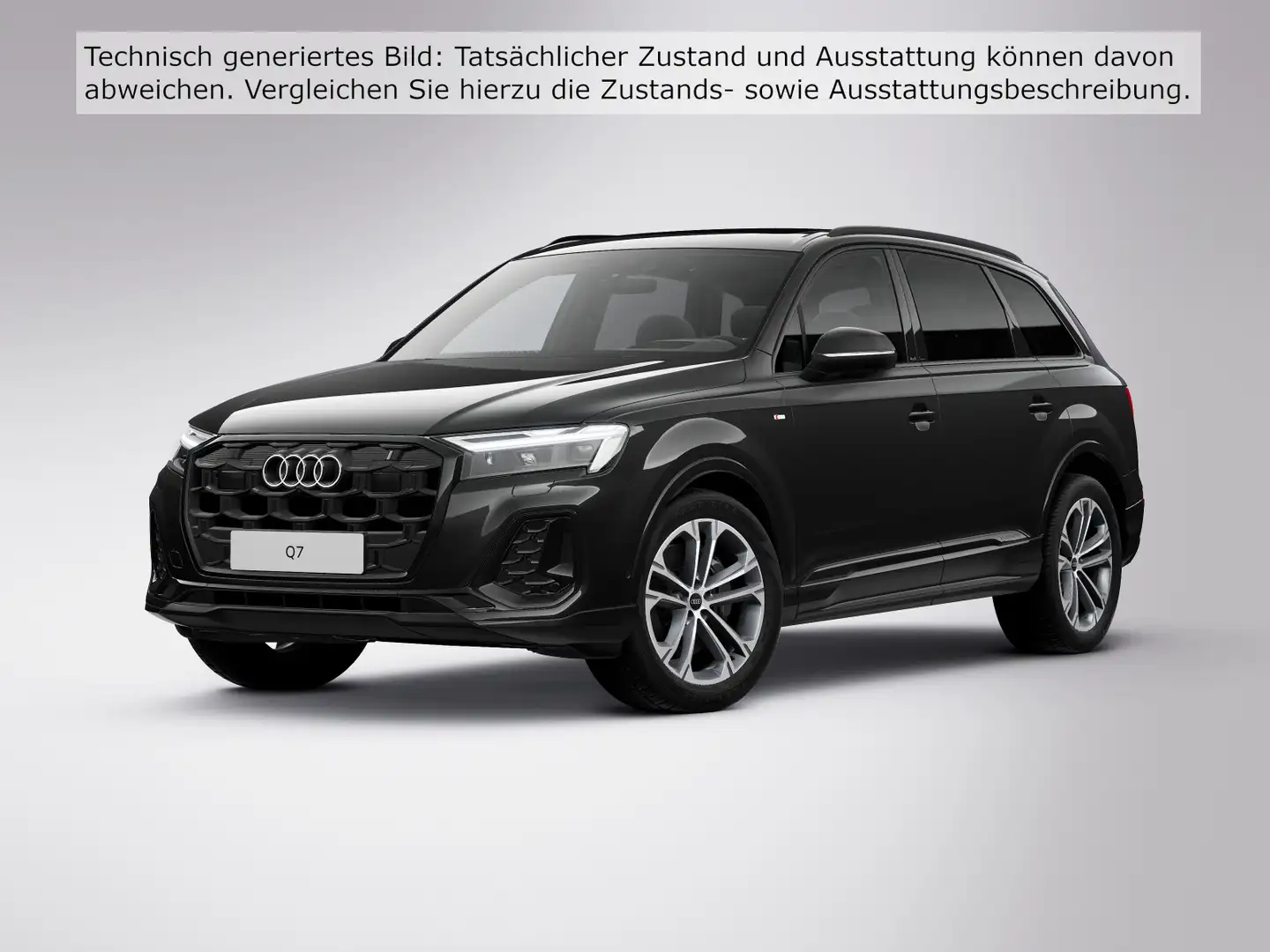 Audi Q7 50 TDI Q S LINE PANO 7-SITZE LUFT AHK HuD Schwarz - 2