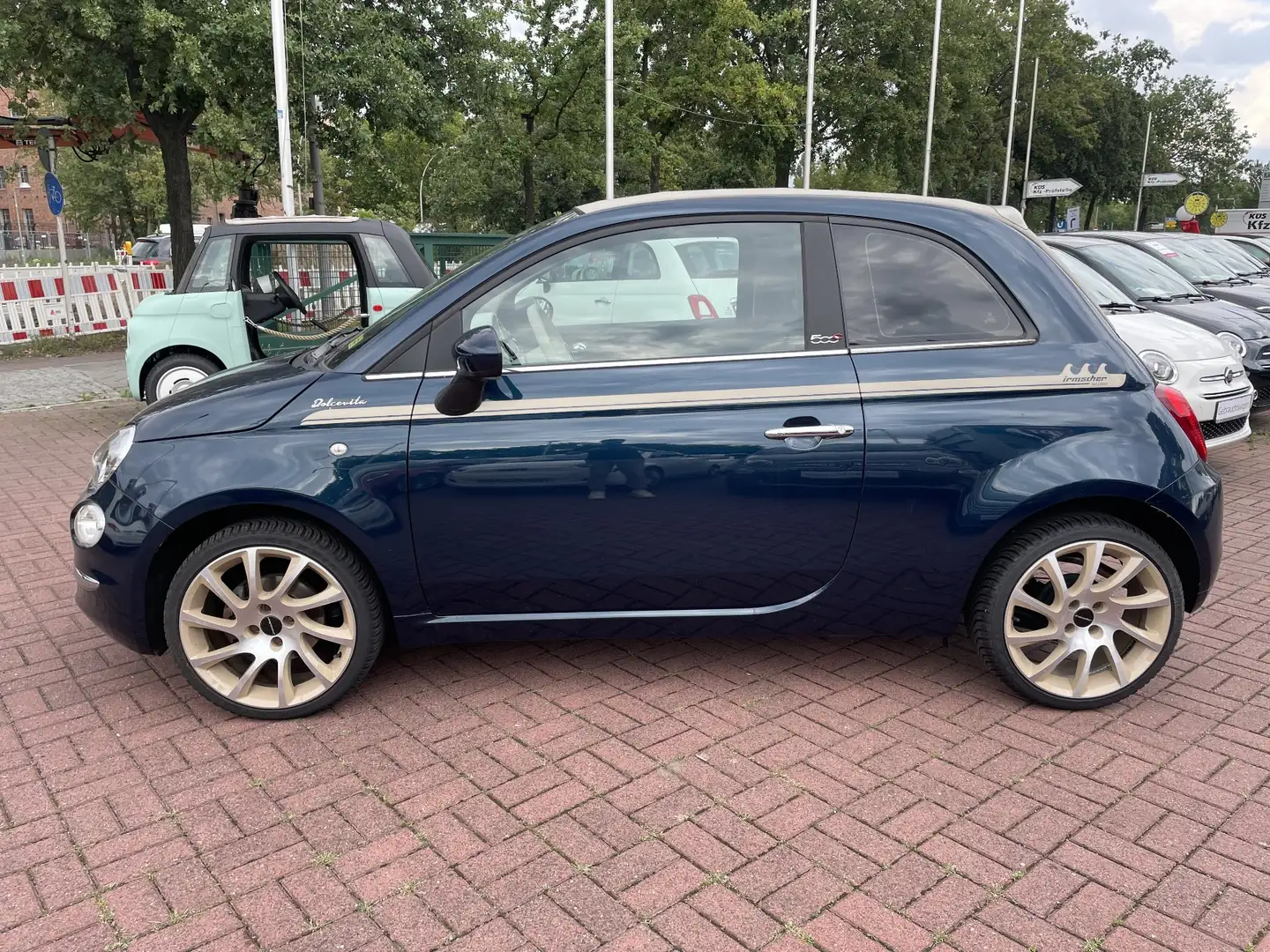 Fiat 500C Yacht Club by Irmscher*Klima*PDC*GJR Bleu - 2
