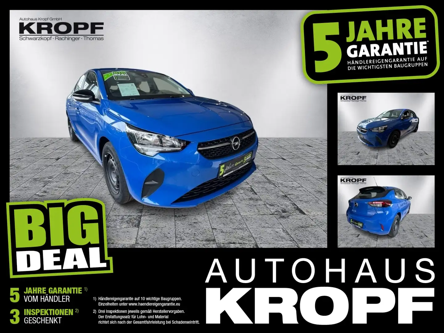 Opel Corsa F 1.2 Edition Tempomat+LM+SpurH Blauw - 1