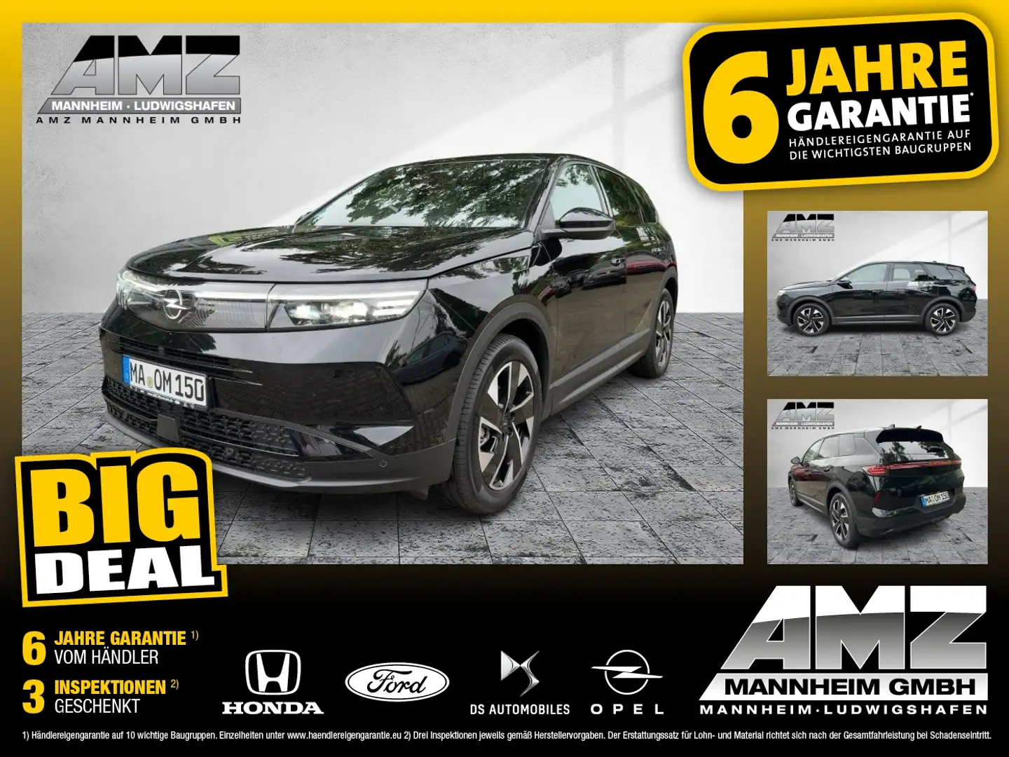 Opel Grandland 100kW 1.2 48V Mild Hybrid GS Navi+ Schwarz - 1