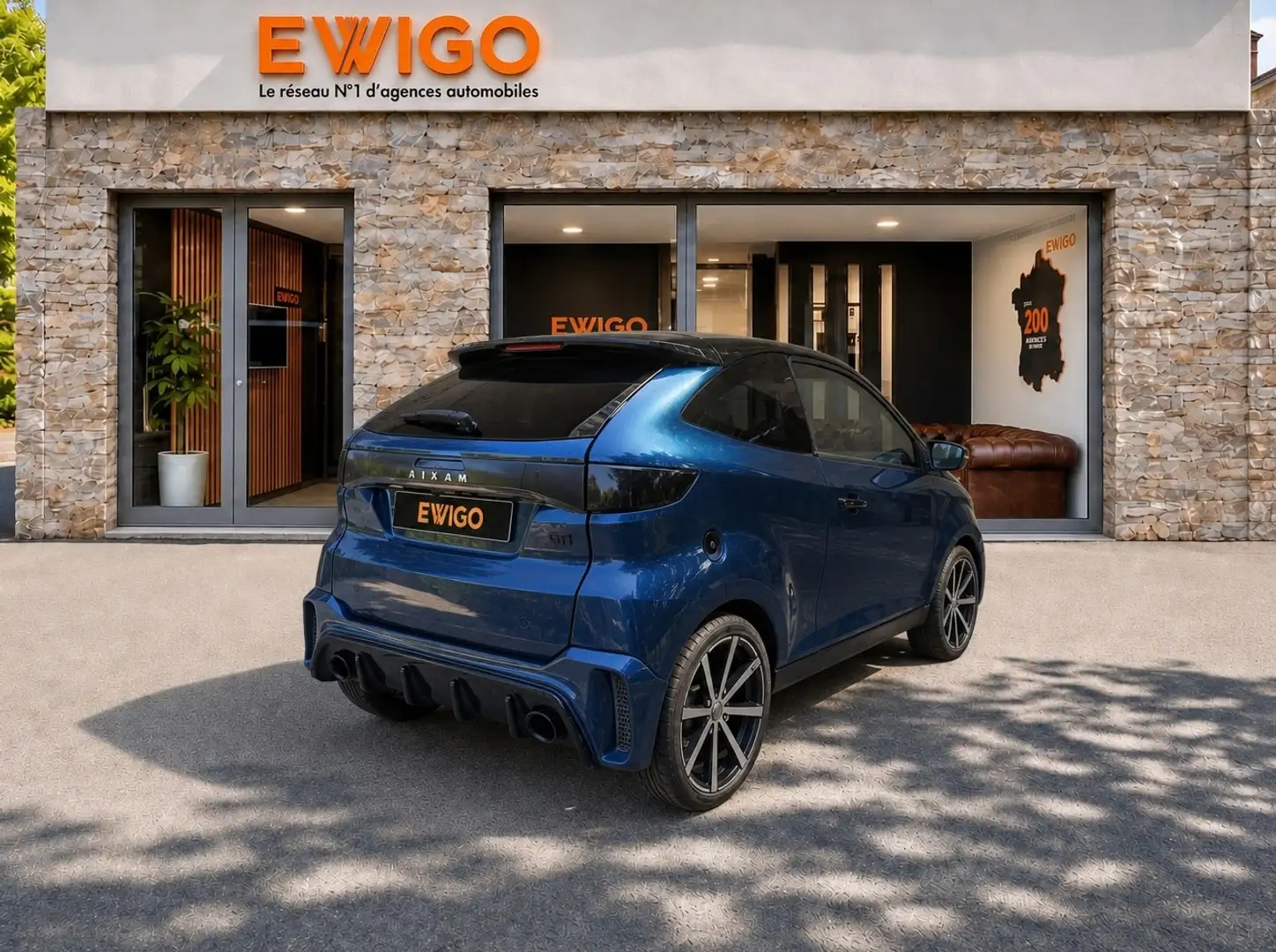 Aixam Coupe S10 GTI 482D BLEU COLVER 1ERE MAIN SEULEMENT 18900KMS CAMERA BLUETOOTH ECRAN TACTILE PIONEER ++ - 2