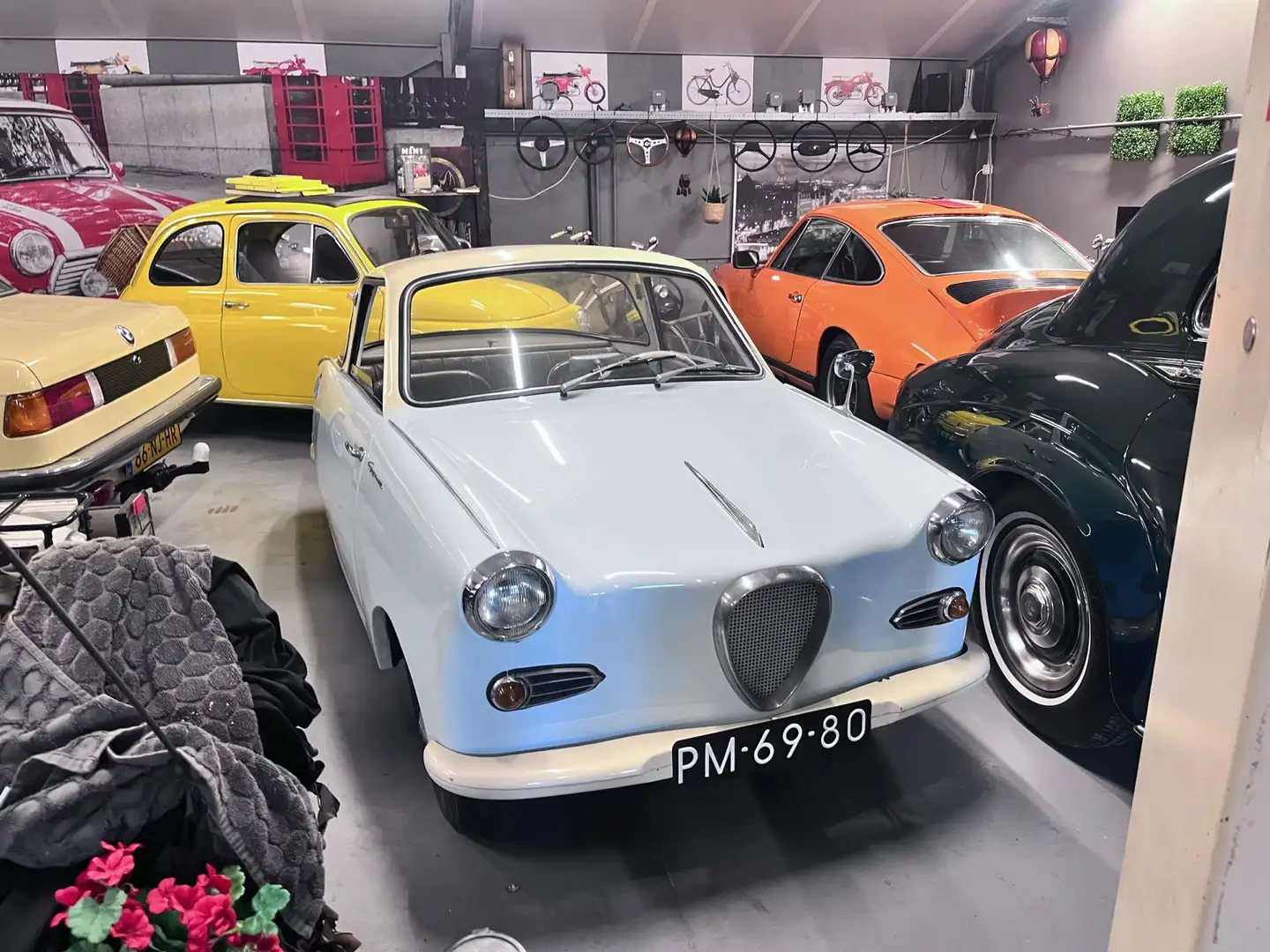 Fiat Coupe Goggomobil Dwergauto Niebieski - 1