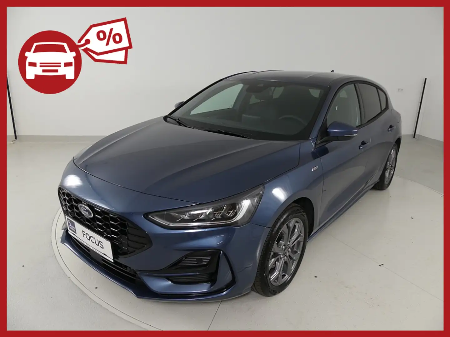 Ford Focus 1,0 EcoBoost mHev ST-Line Style | FORD STAHL W22 Blauw - 1