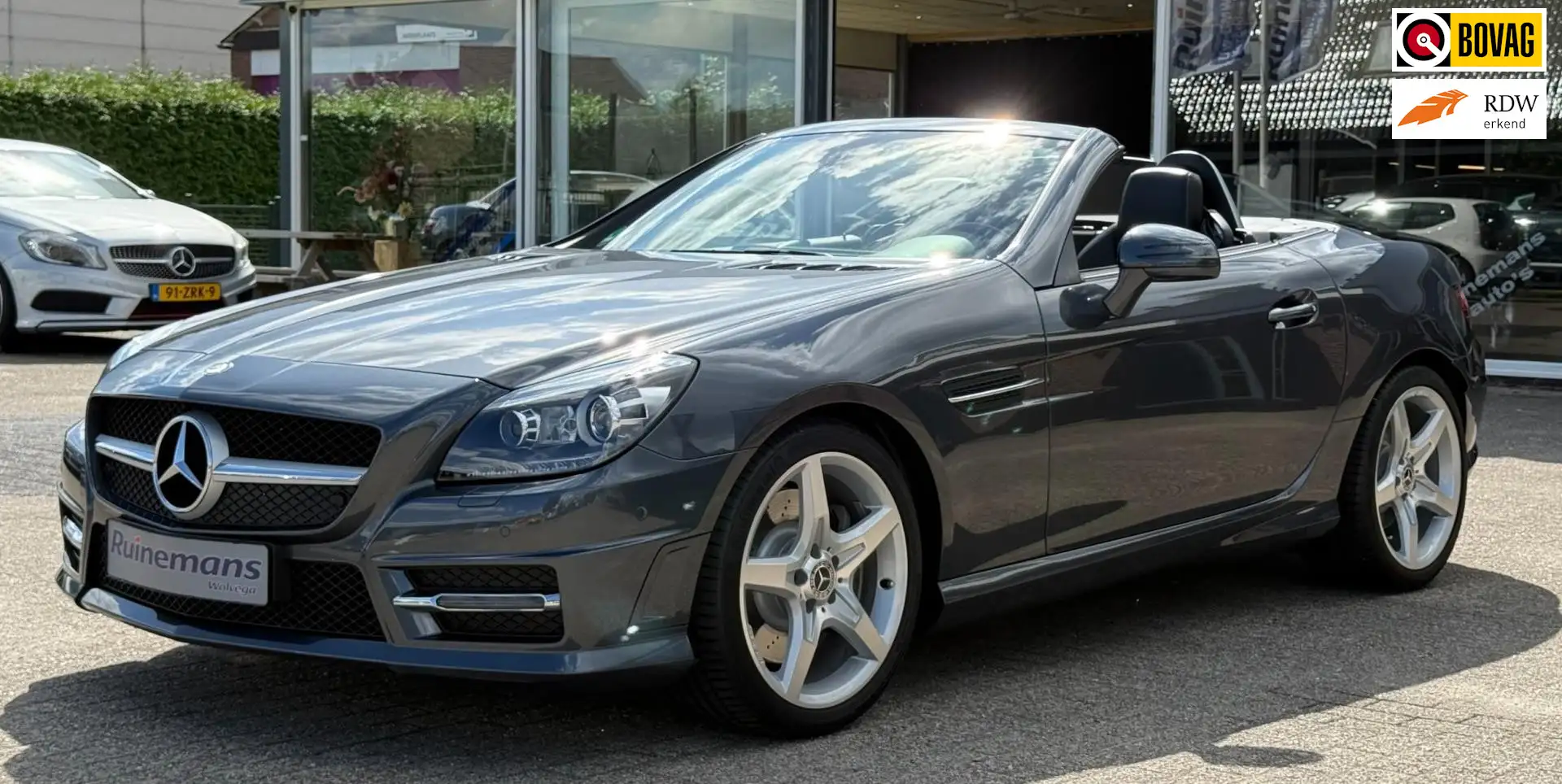 Mercedes-Benz SLK 350 AMG STYLING / MEMORY / HARMAN / ILS / 1E EIG ! Gris - 1