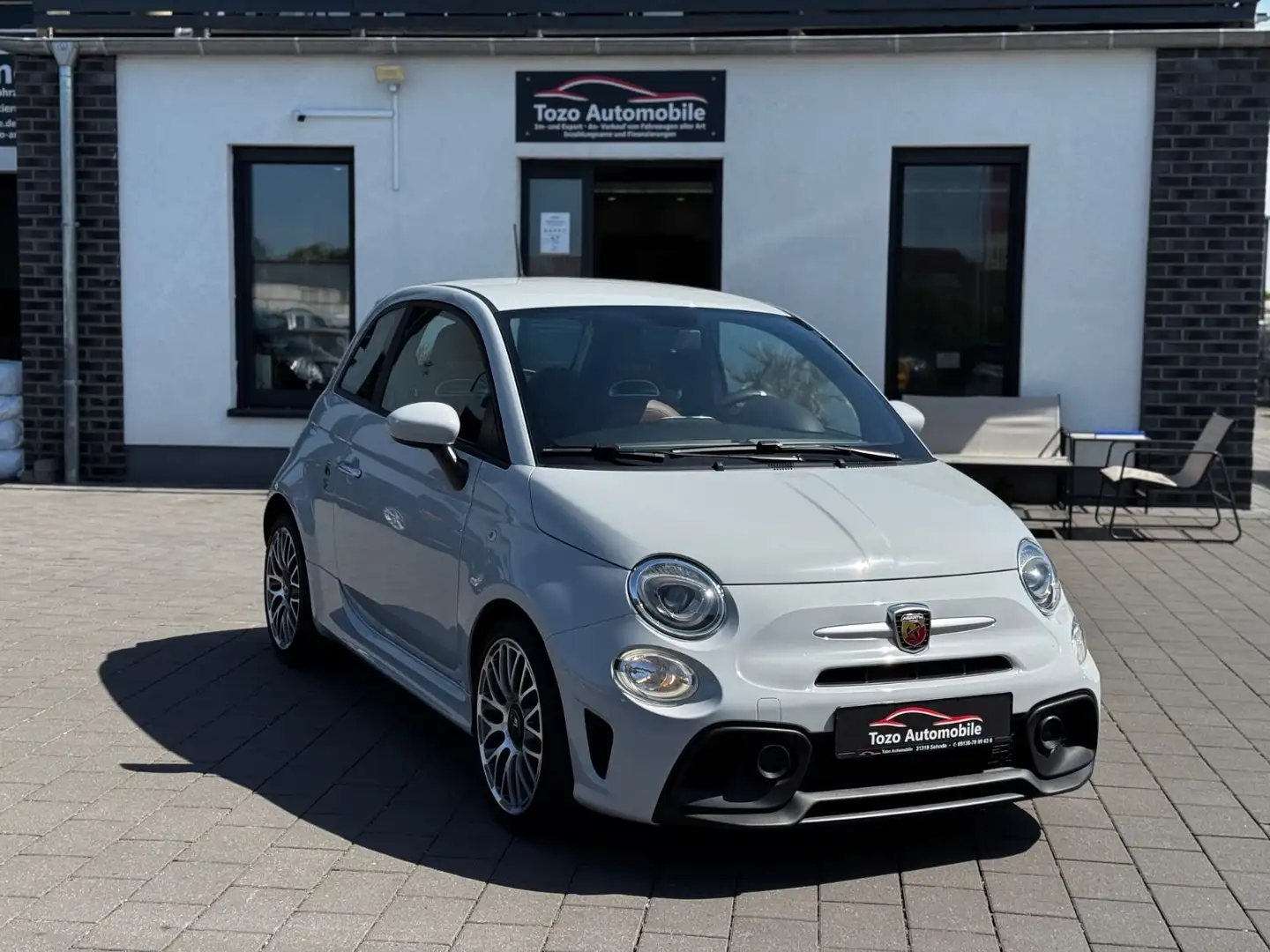 Abarth 595 Turbo*KREIDE WEIß*LEDER*1HAND*1A ZUSTAND* Grau - 1