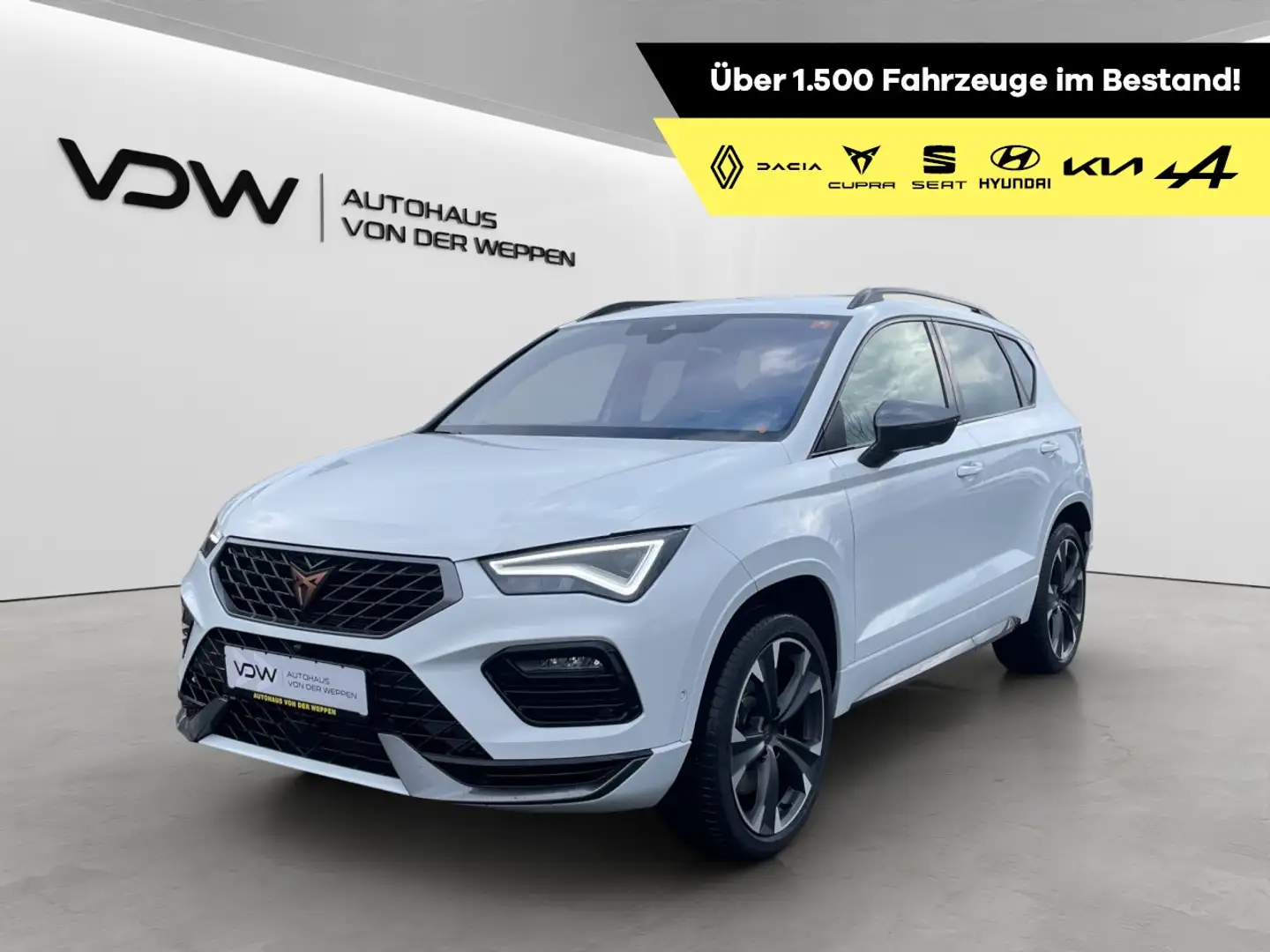 CUPRA Ateca VZ TSI DSG 4Drive 360Kamera Navi SHZ Klima Navi Blanc - 1