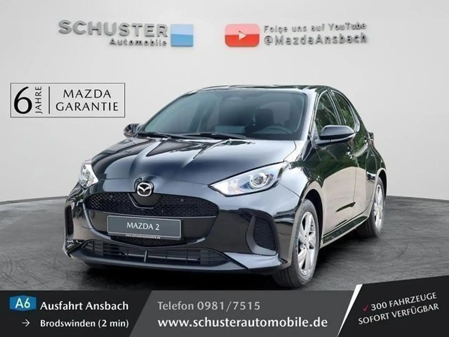 Mazda 2 Hybrid Exclusive-Line Automatik Kamera / PDC / Чёрный - 1