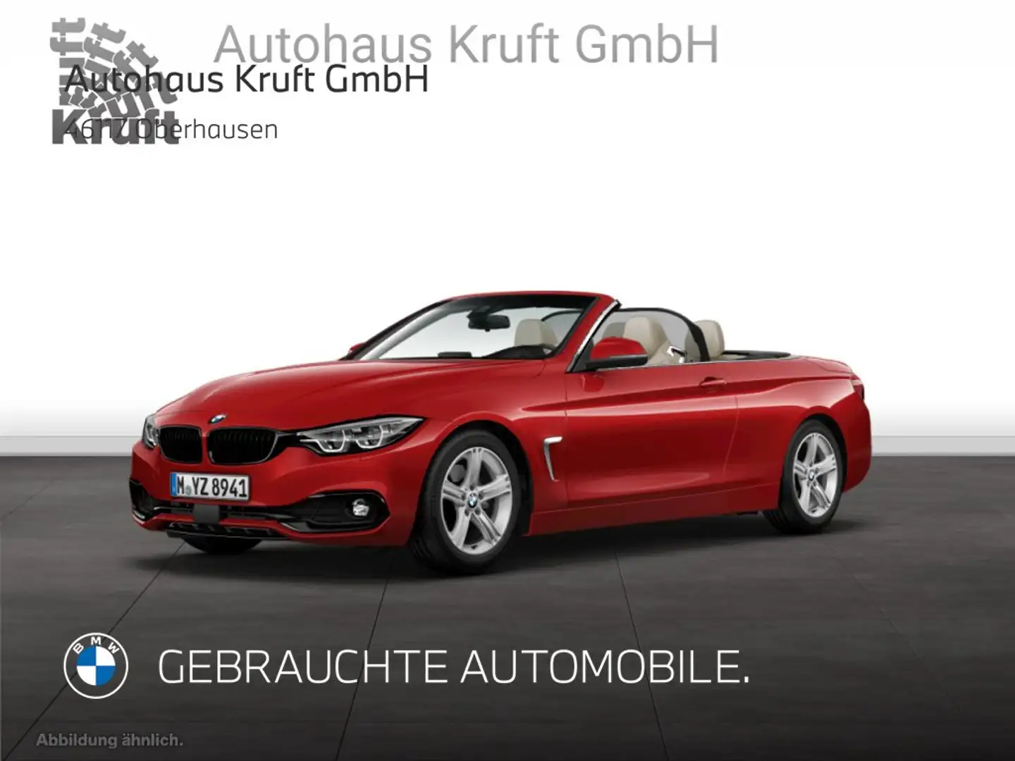 BMW 420 i Cabrio SPORT LINE+AUTOM+NAV PROF+HUD+KAMERA Rosso - 2