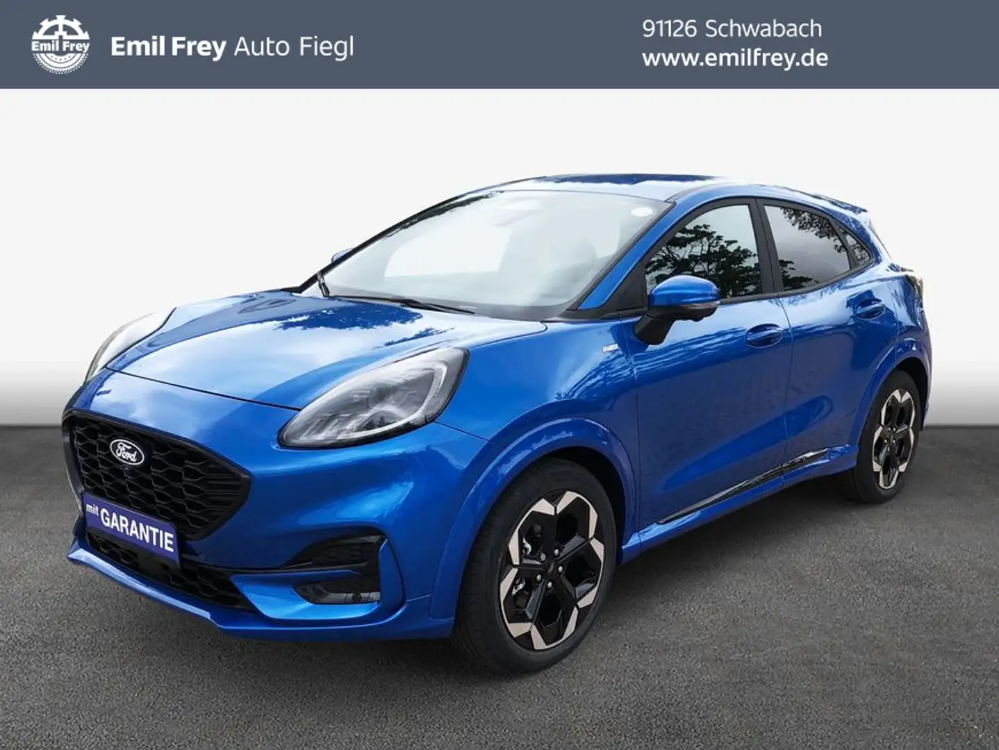 Ford Puma ST-LINE X 1.0 EcoBoost Hybrid Aut. 92 kW, 5-t Blau - 1