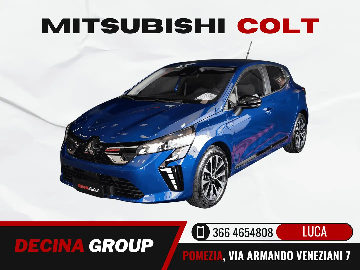 Mitsubishi Colt 1.0 turbo Invite 91 cv PREZZO REALE-CARPLAY-LED Blauw - 1