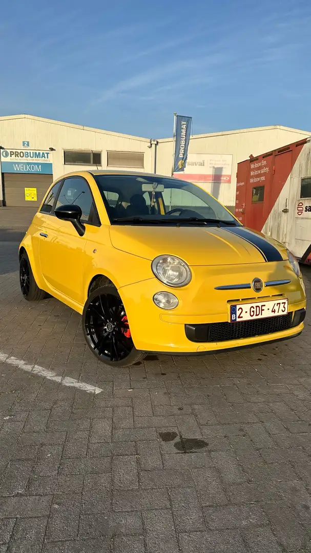Fiat 500 fiat 500 sport benzine Jaune - 1