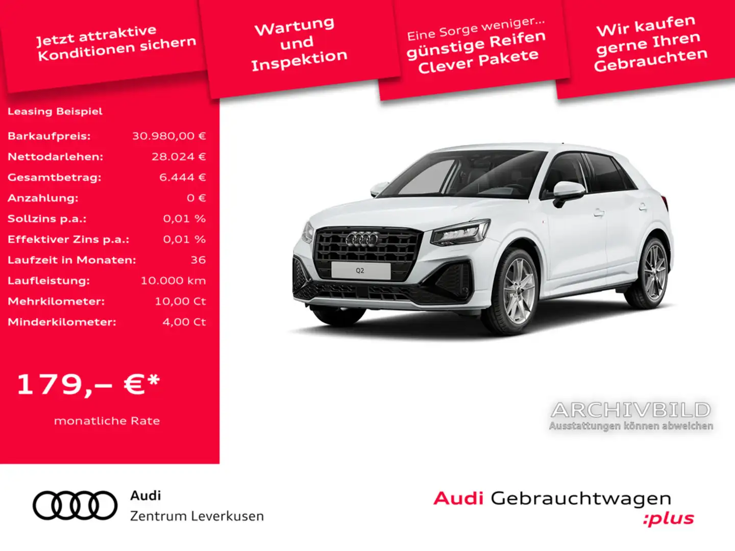 Audi Q2 LED SHZ AHK KLIMA PDC Schwarz - 1