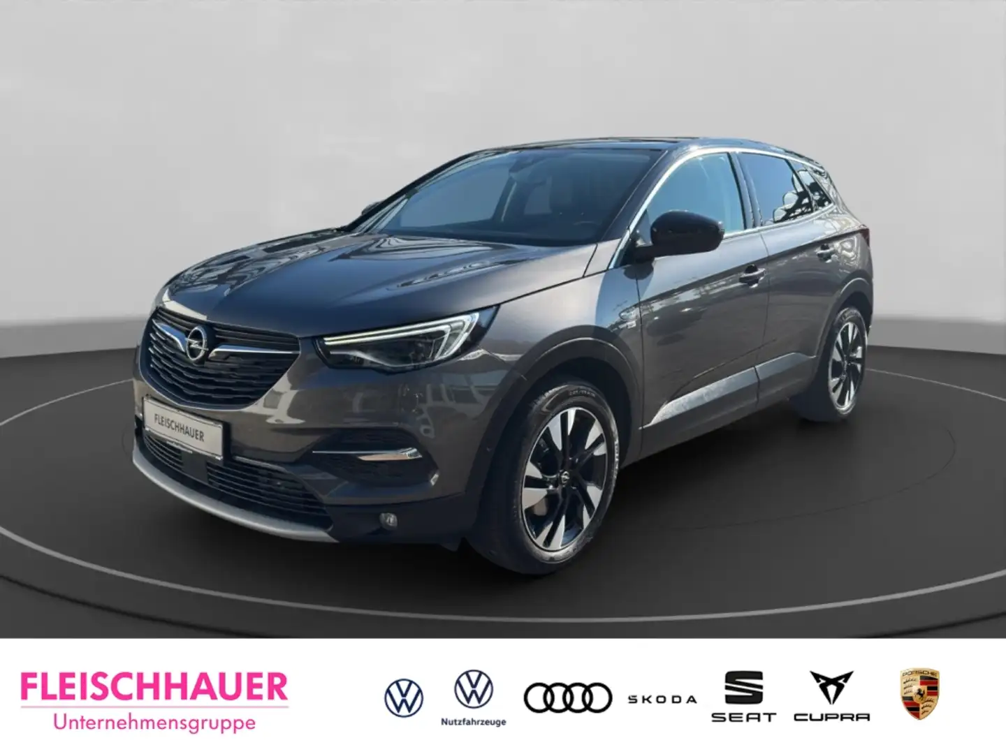 Opel Grandland 1.2 Turbo Navi LED Dyn. Kurvenlicht Apple CarPlay Gris - 1