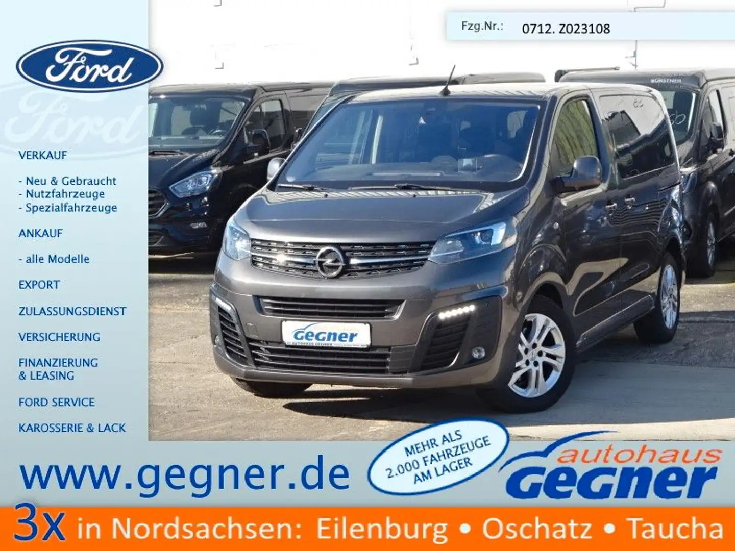 Opel Zafira Life 177PS Autm. Edition S Navi Pano 8-Si Grau - 1