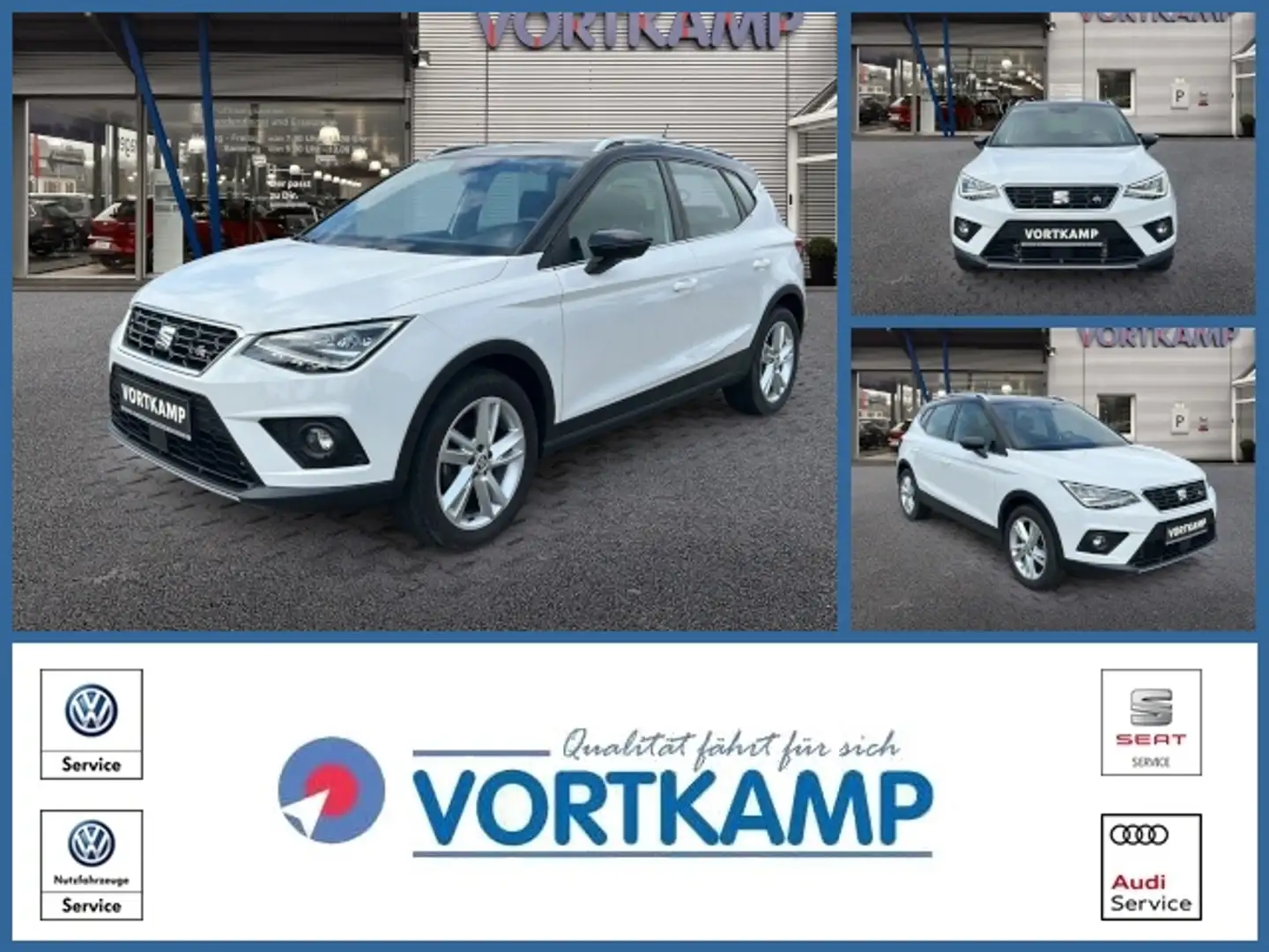 SEAT Arona FR DSG Kamera/LED/KeylessEntry/FullLink Weiß - 1