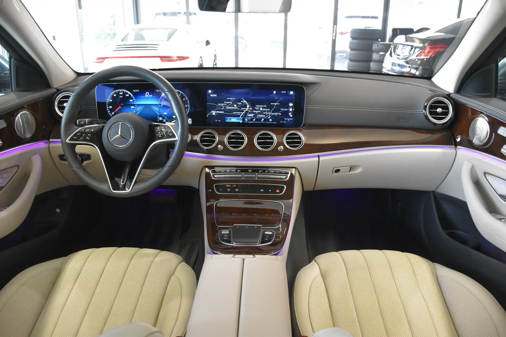 Mercedes-Benz E 300 E 300 de 4Matic T 9G EXCLUSIVE"PANO"MASSAGE"SITZKL Gris - 1