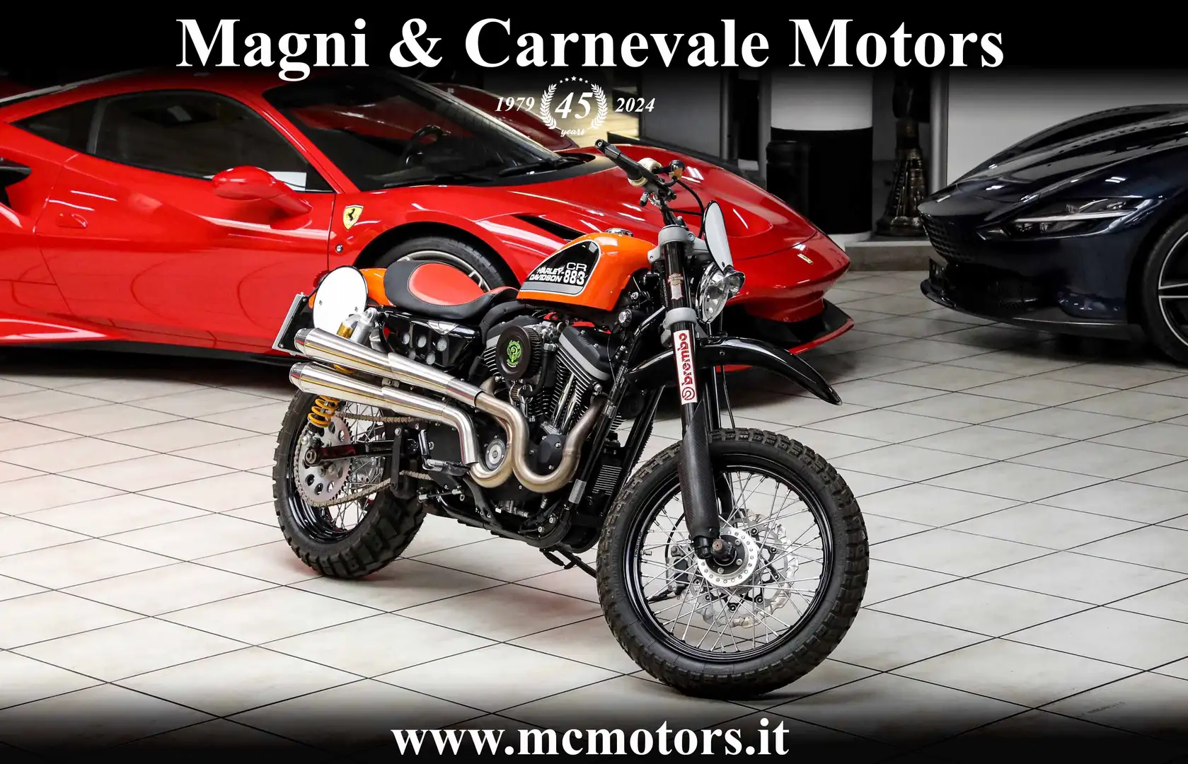 Harley-Davidson XL 883 SPORTSTER R | FULL CUSTOMIZED Arancione - 1