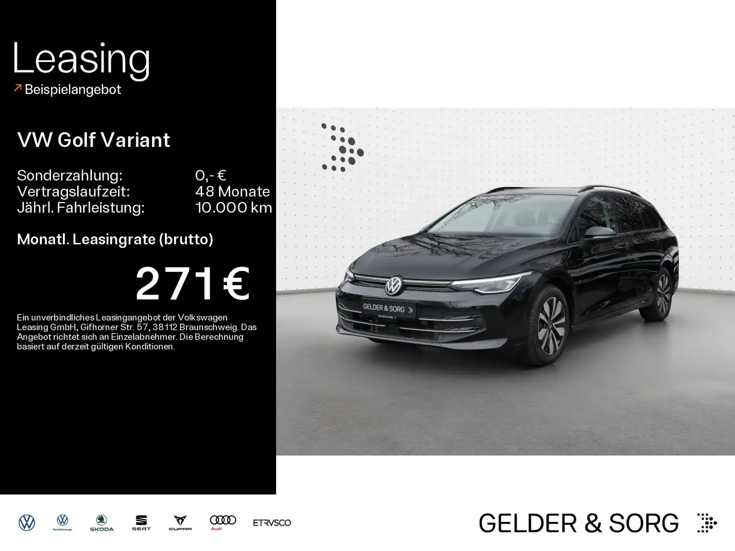 Volkswagen Golf Variant Life 1.5 TSI RFK*AHK*LED*ACC*DAB+ Noir - 1