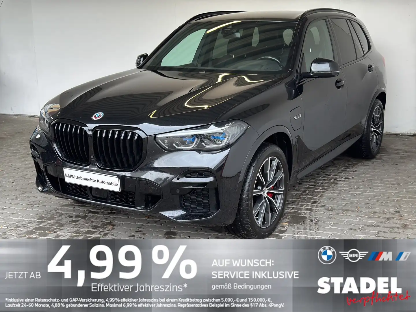 BMW X5 xDrive45e M Sport Navi.Laser.HuD.360°.AHK.4-Z Noir - 1