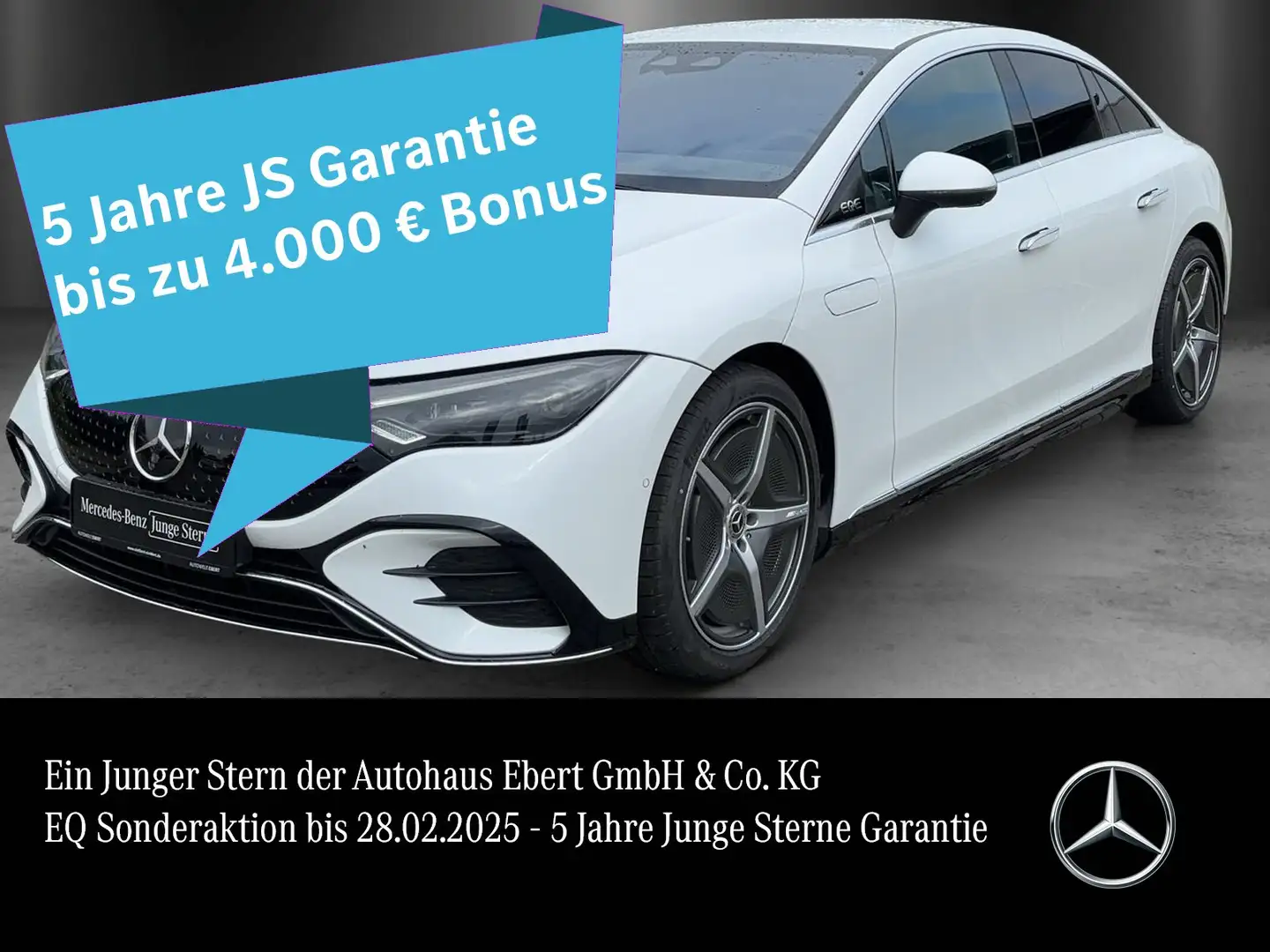 Mercedes-Benz EQE 350 EQE350 4M AMG Prem AIRMATIC 10°HAL HUD TV 3DTach Blanc - 1